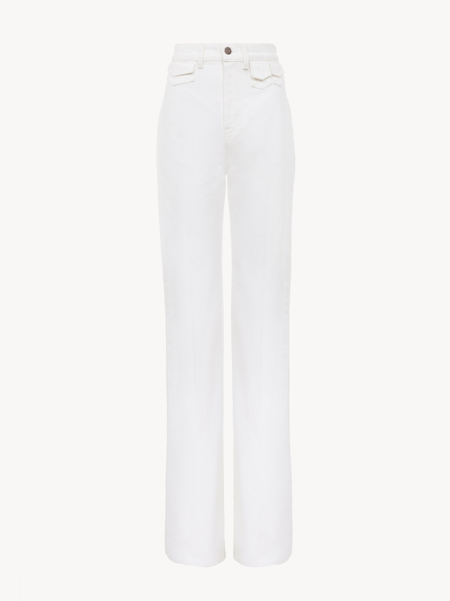 HIGH-RISE FLARE JEANS IN DENIM - 2