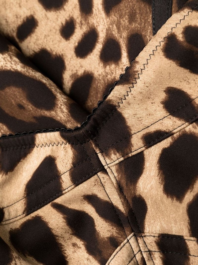 leopard-print sleeveless dress - 7