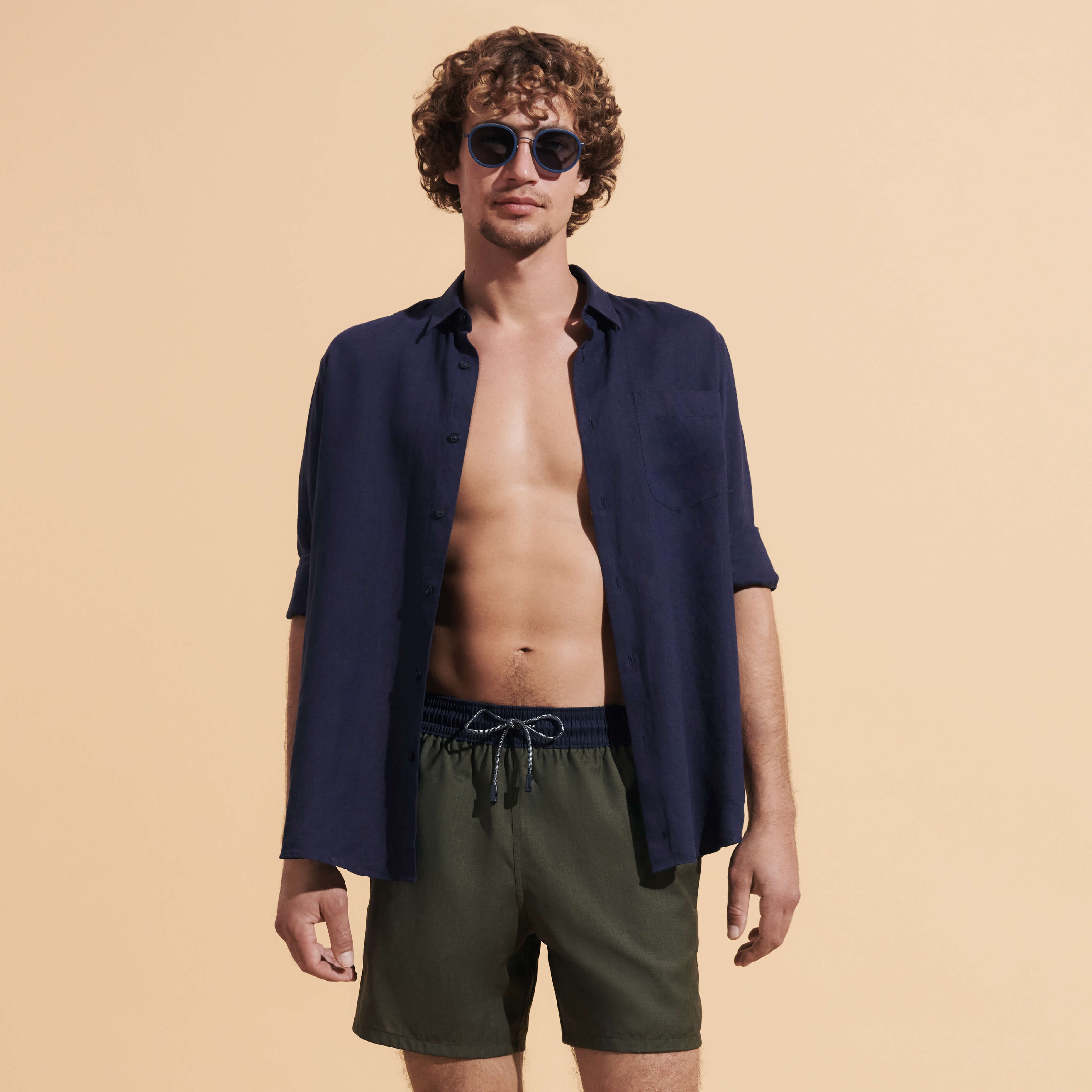 Men Merinos Wool Swim Trunks Bicolore - 6