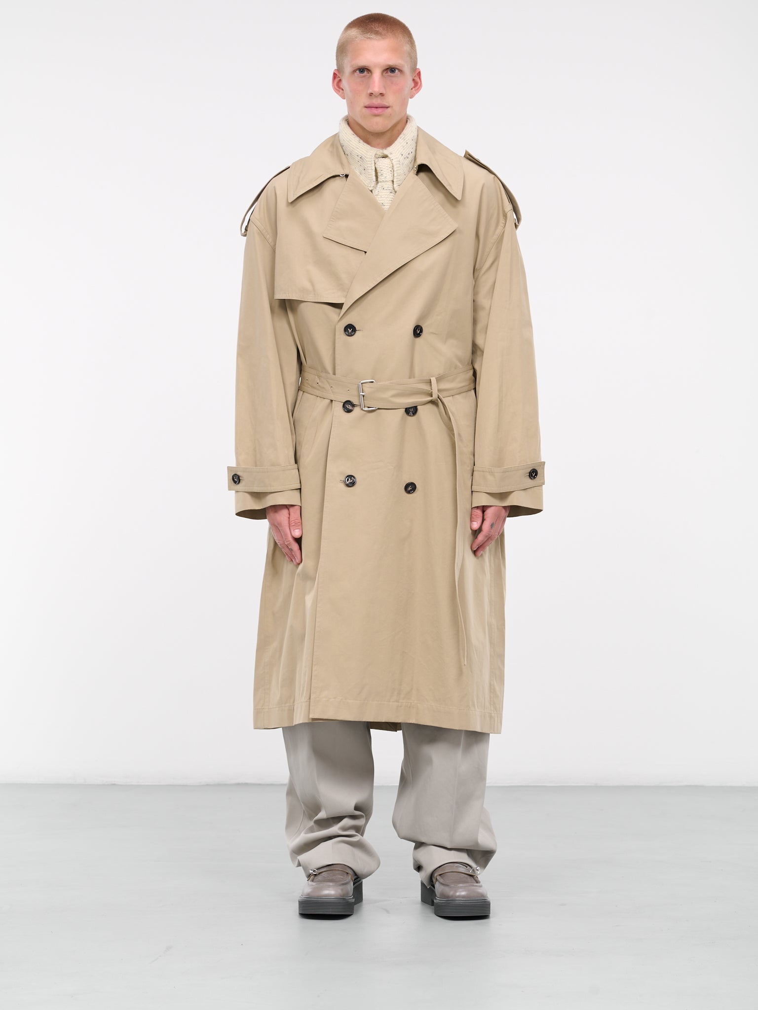 Twill Trench Coat - 1