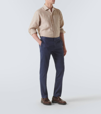Loro Piana Linen and cotton slim pants outlook