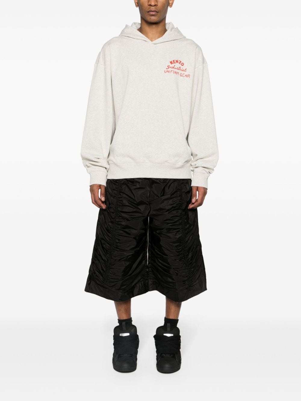 Drawn Varsity embroidered-logo hoodie - 2