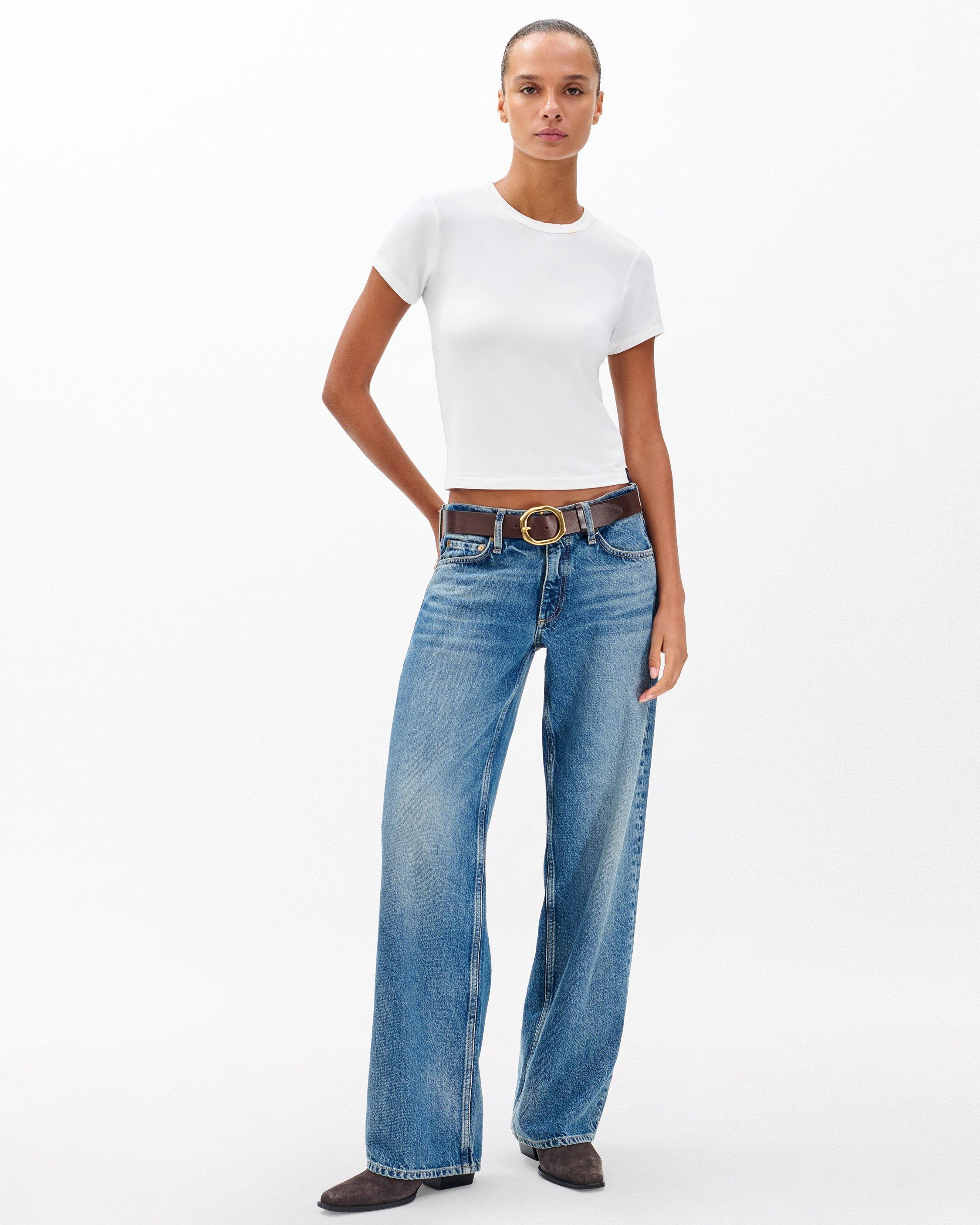 Saige Relaxed Straight Jeans
Lightweight Rigid in Echo - 2