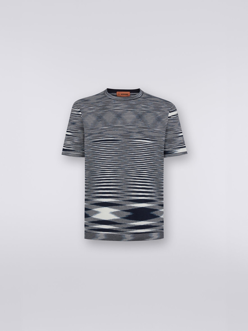Slub cotton crew-neck T-shirt - 1