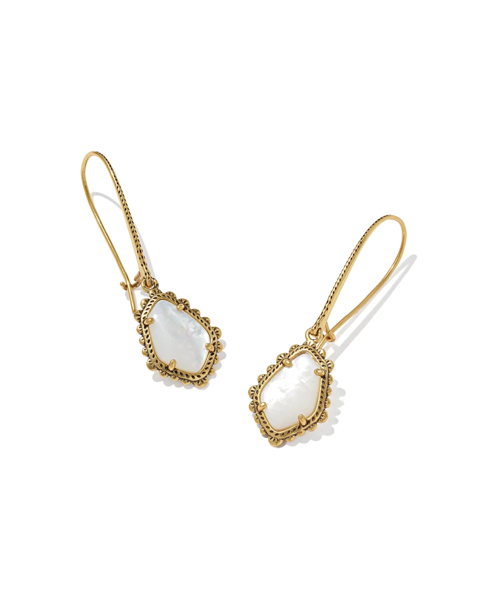 Ellery Vintage Gold Drop Earrings - 1