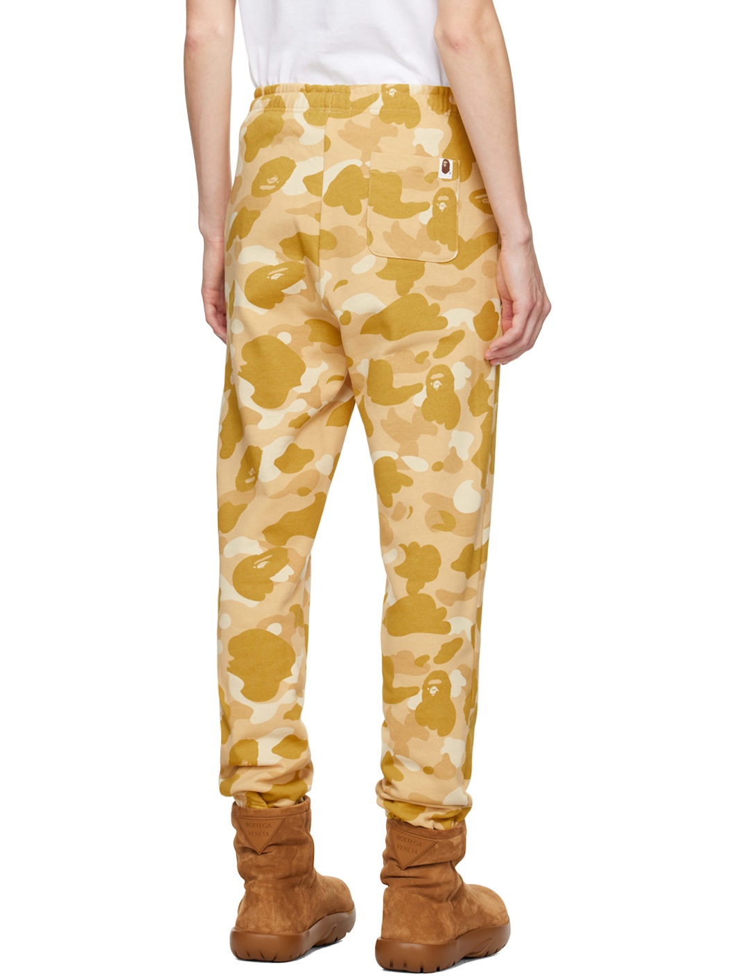 Yellow Color Camo Sweatpants - 3