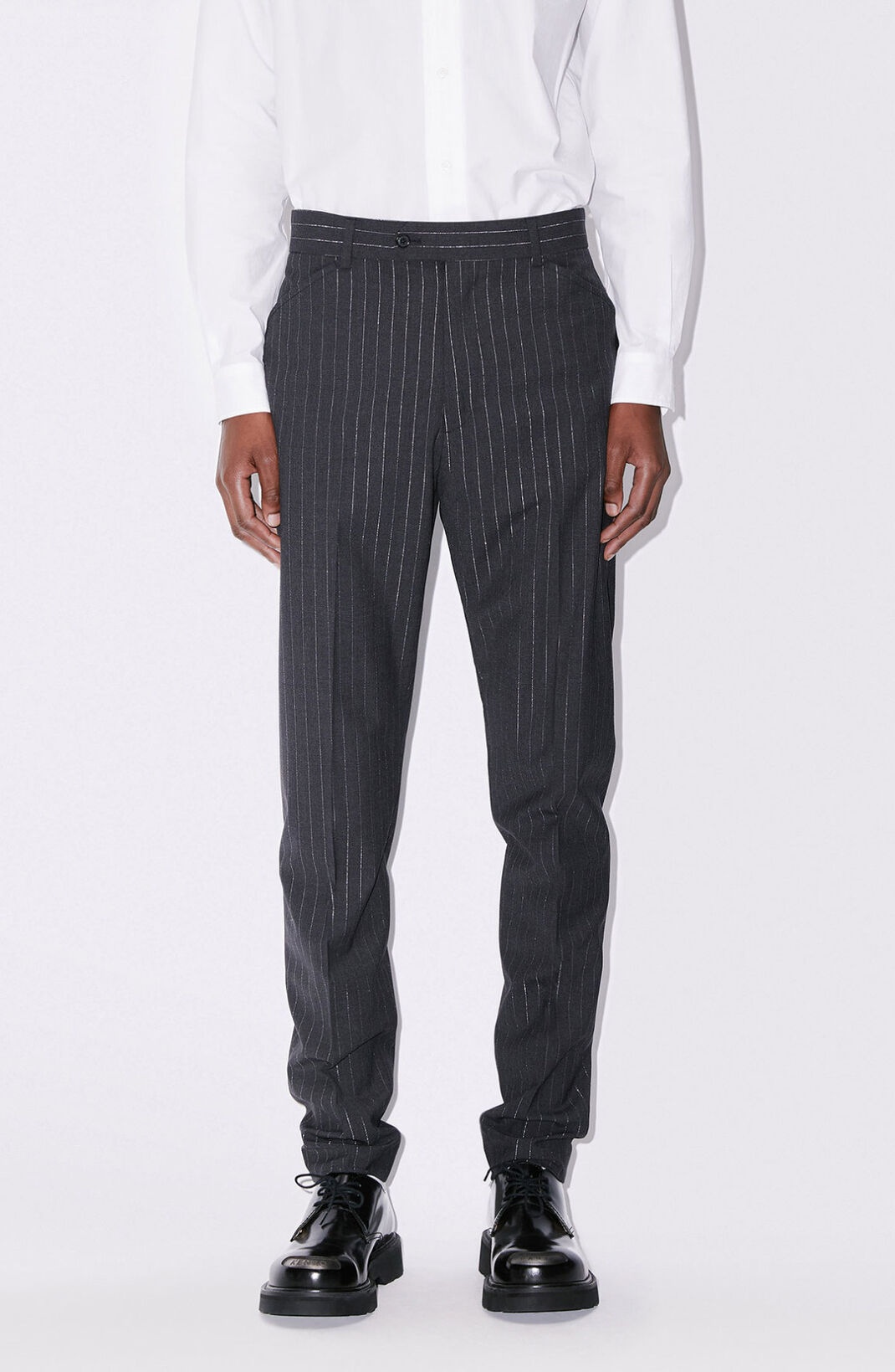 Striped tuxedo trousers - 4