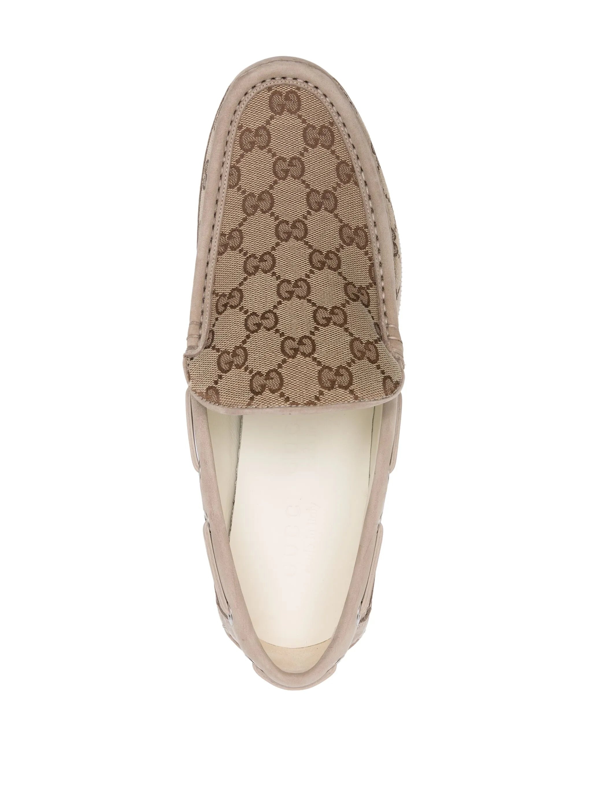 GG Canvas Leather Loafers - 4