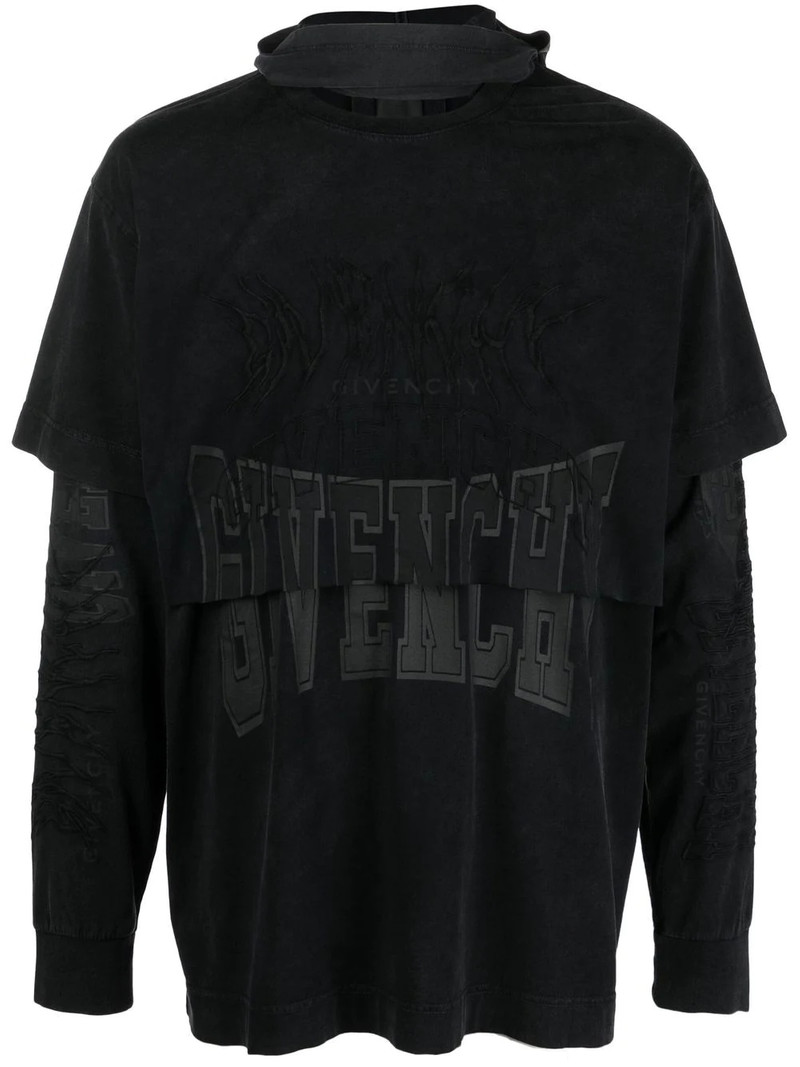 logo-embroidered long-sleeve t-shirt 1