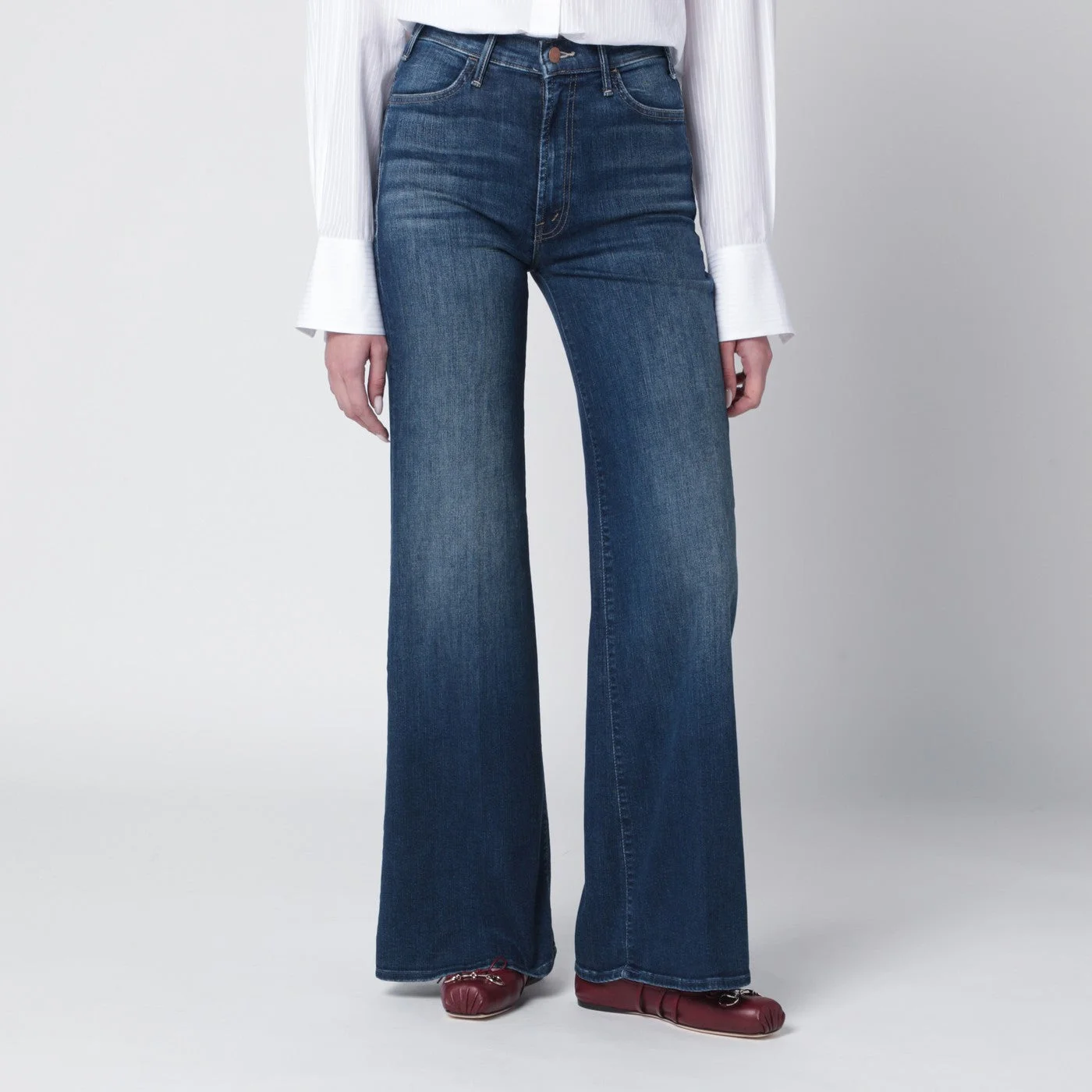 Blue flared Troublemaker jeans - 1