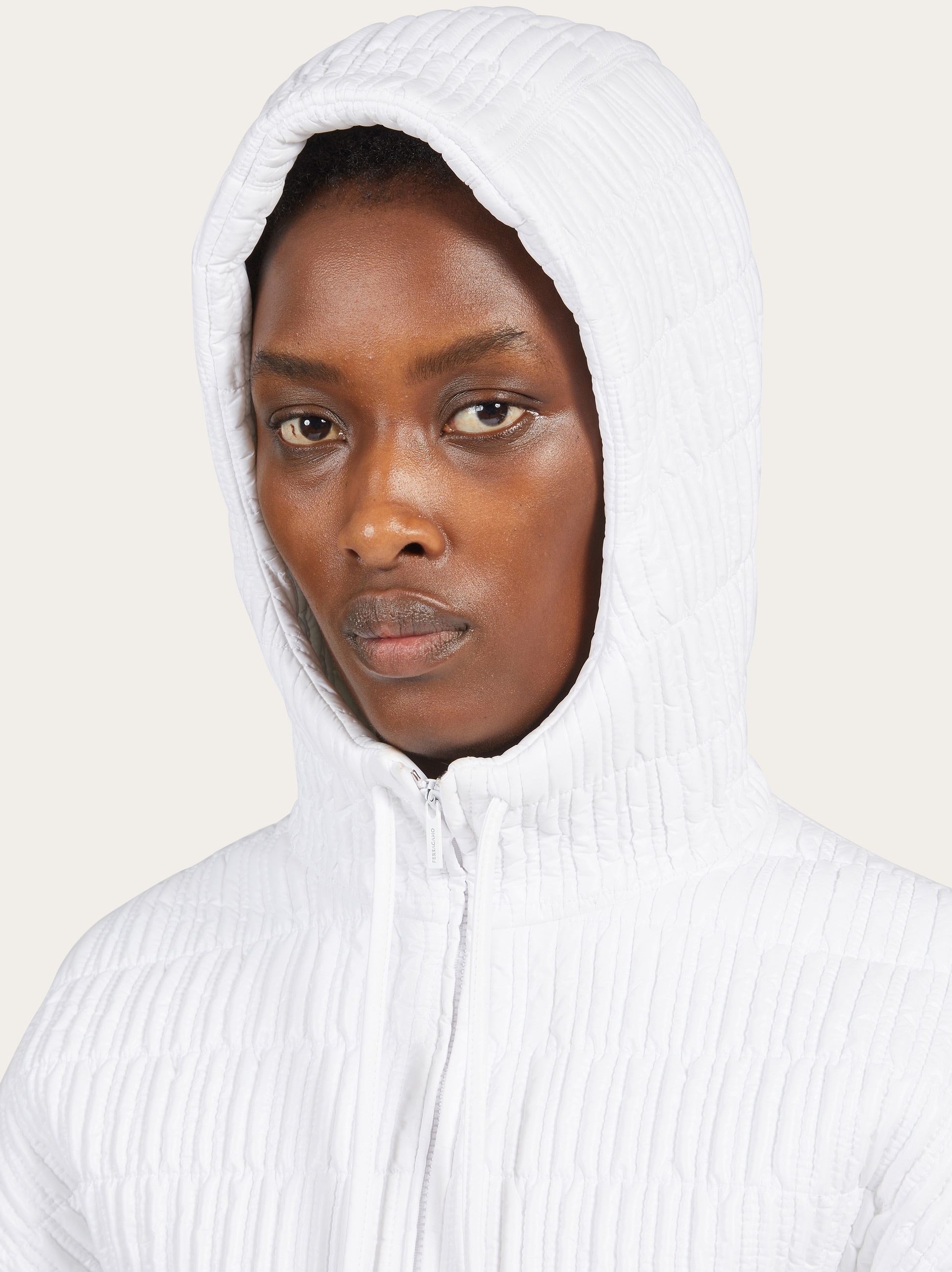 Quilted nylon bomber jacket - 4