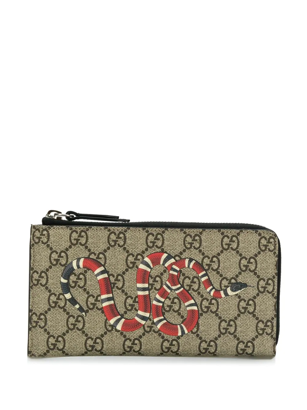 Kingsnake print GG supreme wallet - 1