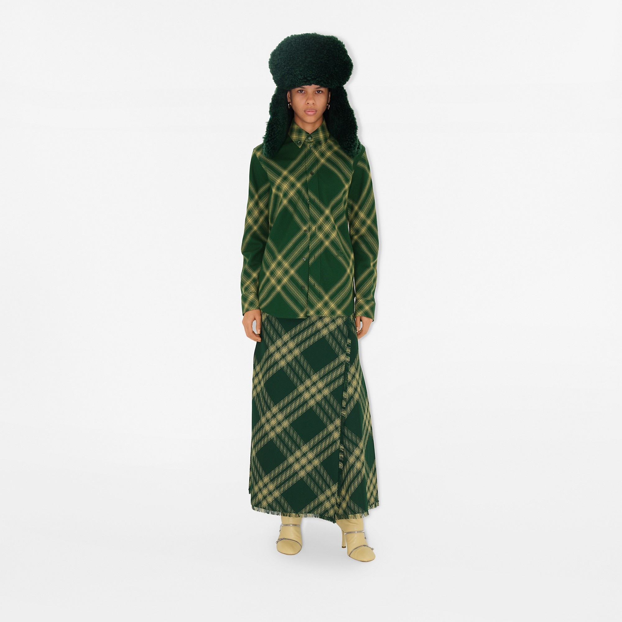 Nylon and Shearling Trapper Hat - 2