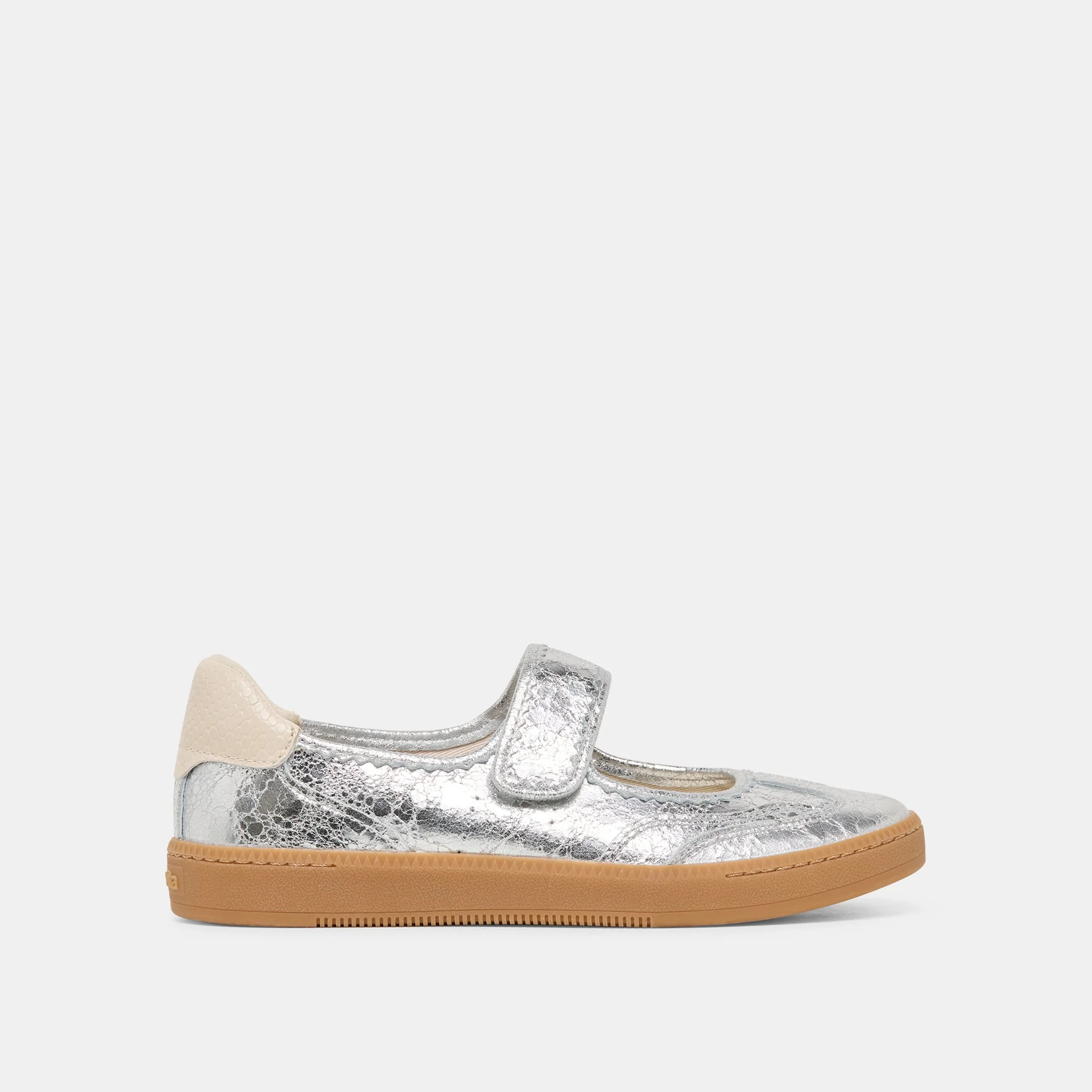 NANET SNEAKERS SILVER LEATHER - 1