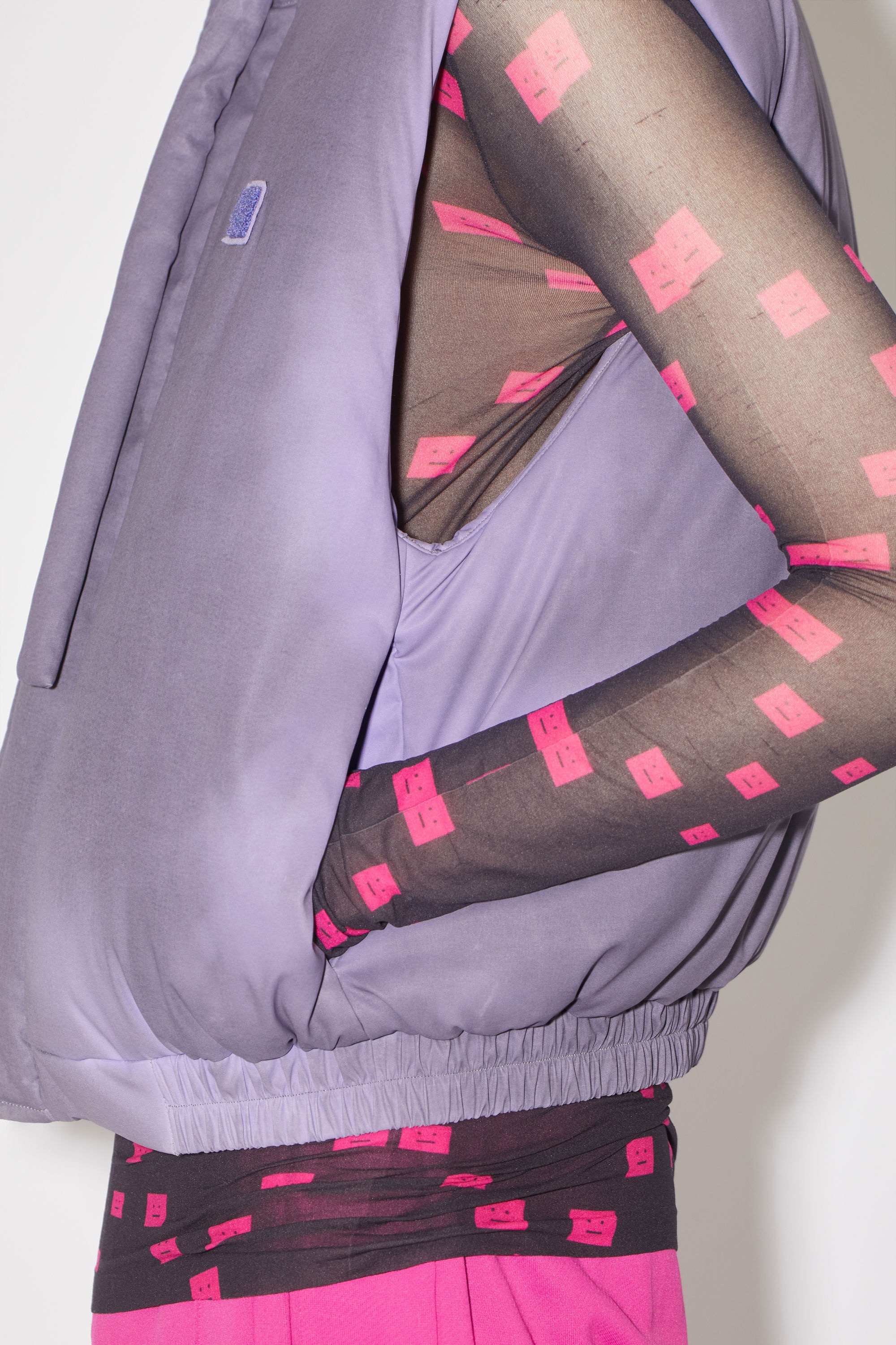 Heat reactive gilet jacket - Black/lilac purple - 5