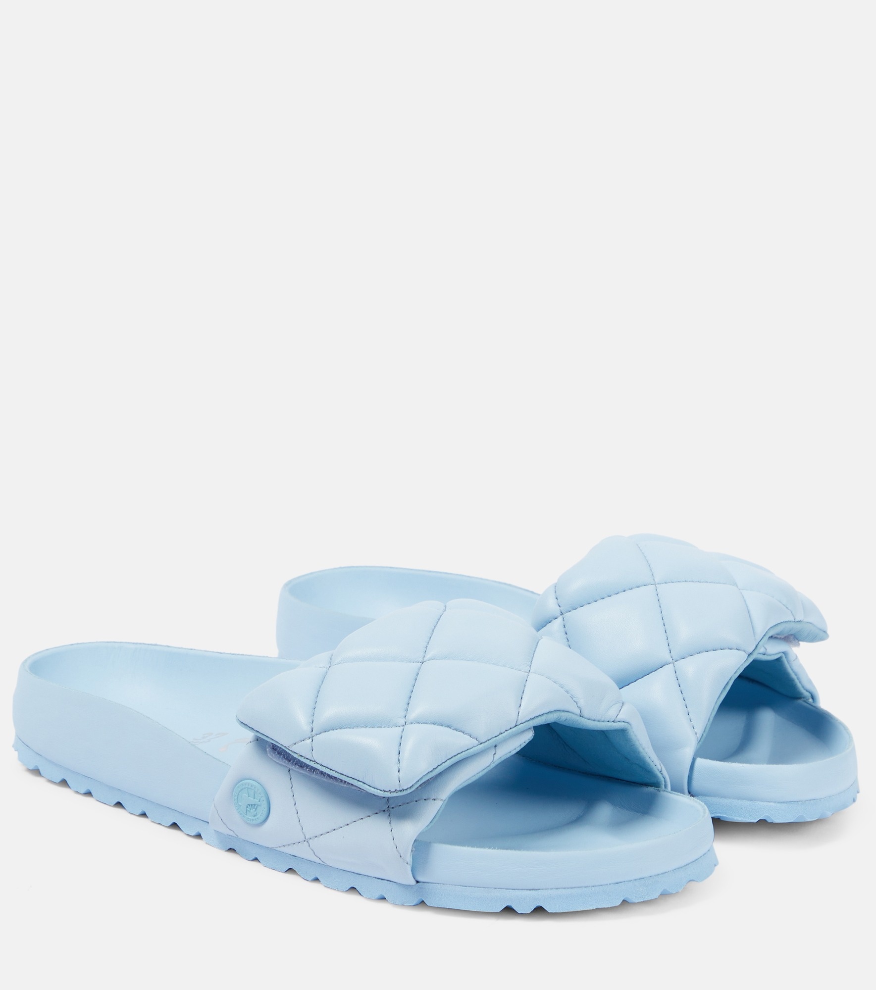 Sylt quilted leather slides - 1