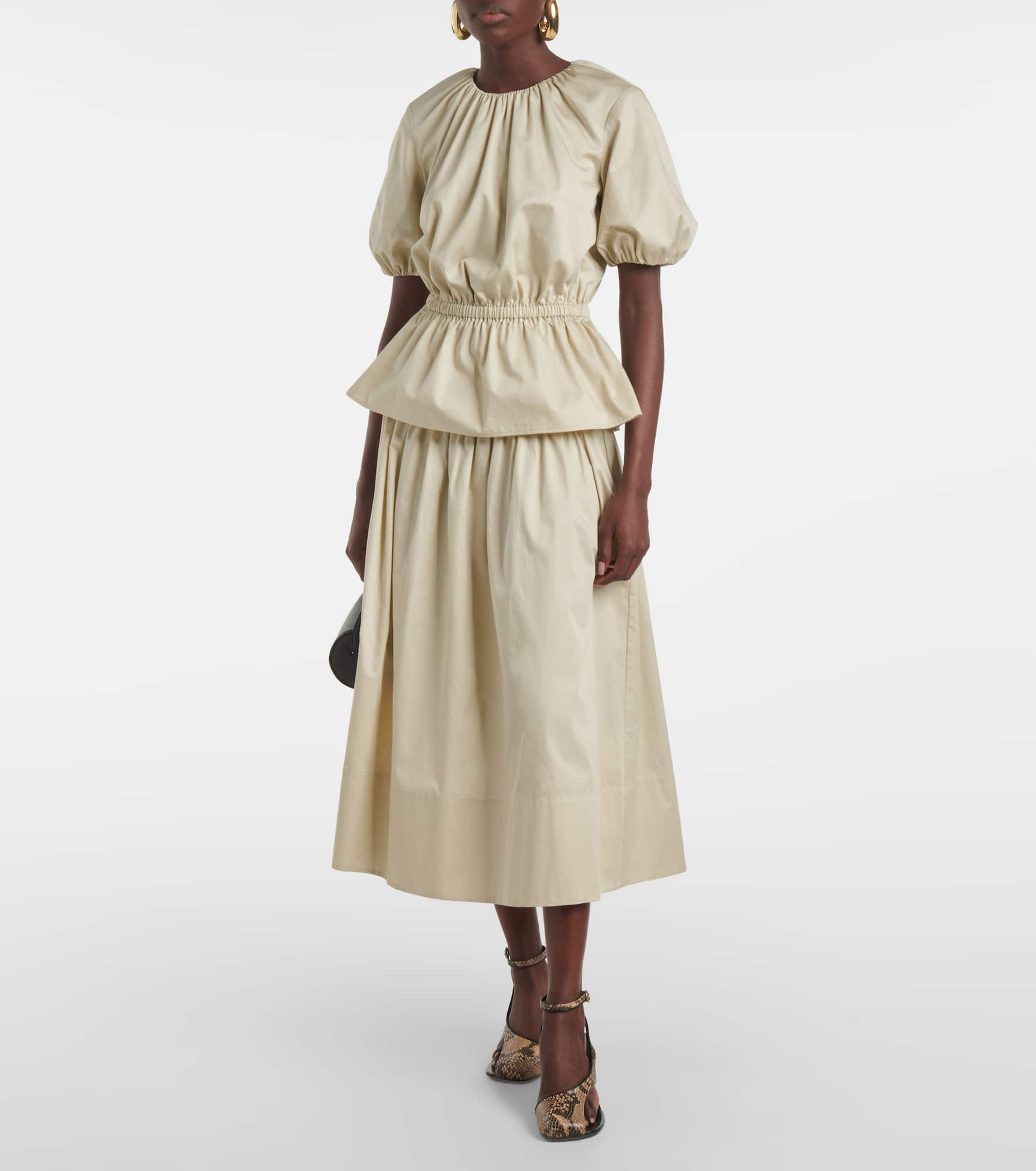 Leonie ruched midi skirt - 2