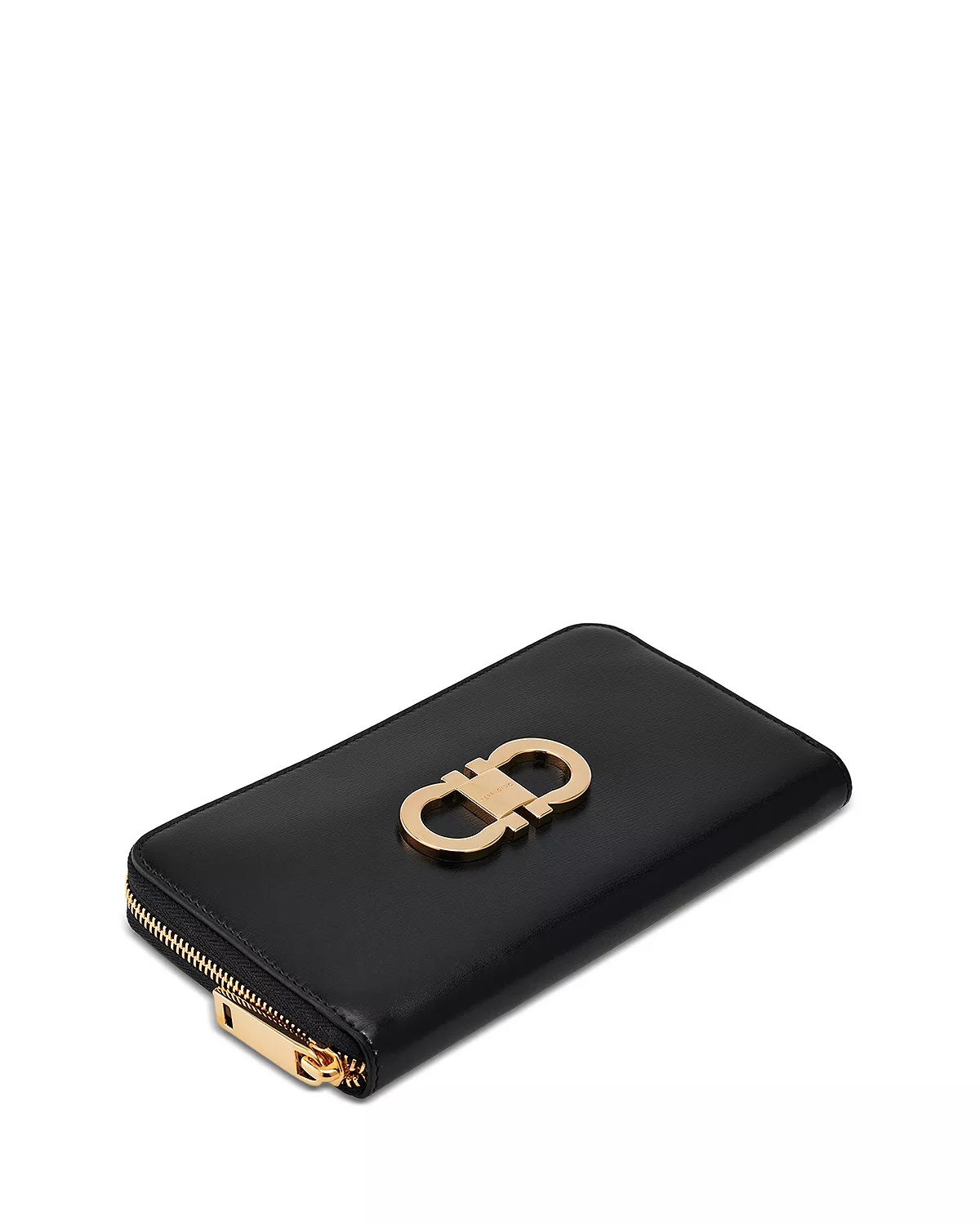 Porta Foglio Gancini Leather Zip Around Wallet - 3
