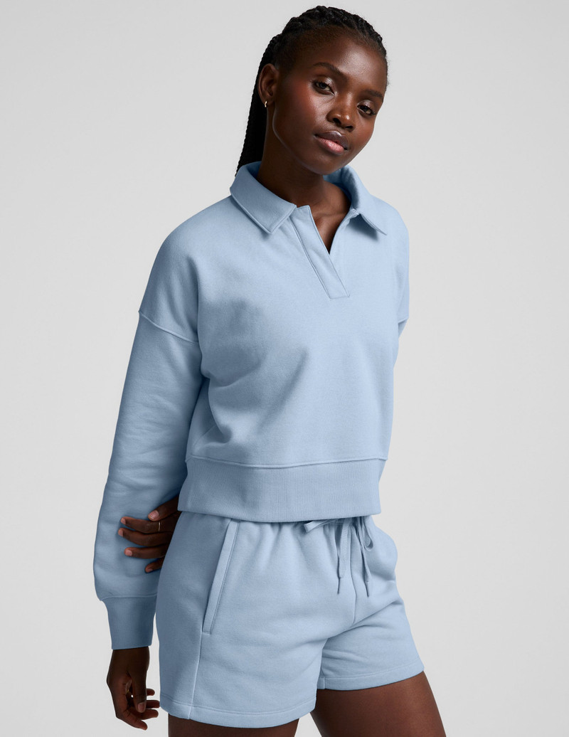 BEYOND YOGA LuxeFleece Collared Sweatshirt outlook
