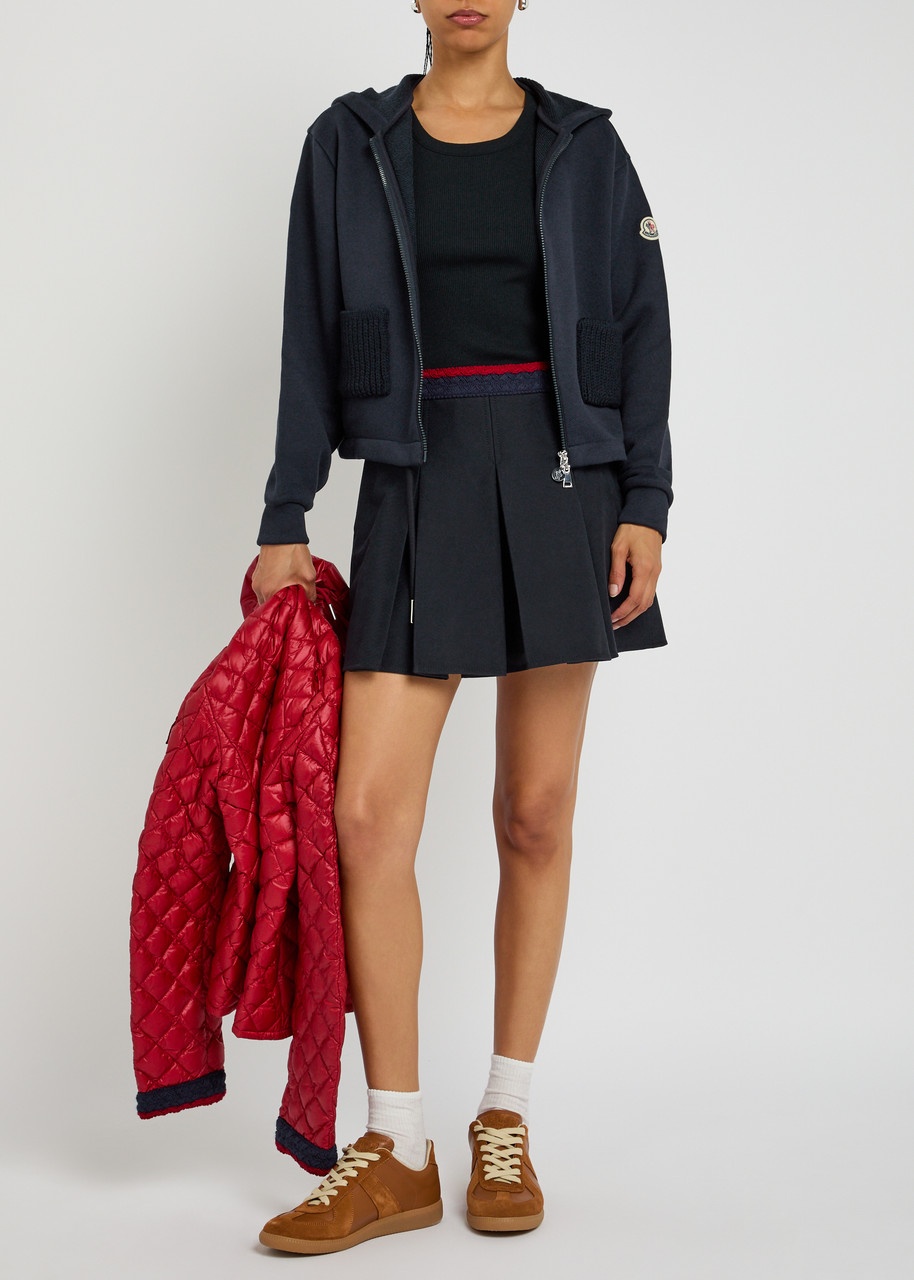 Moncler Pleated Stretch-cotton Mini Skirt - 4