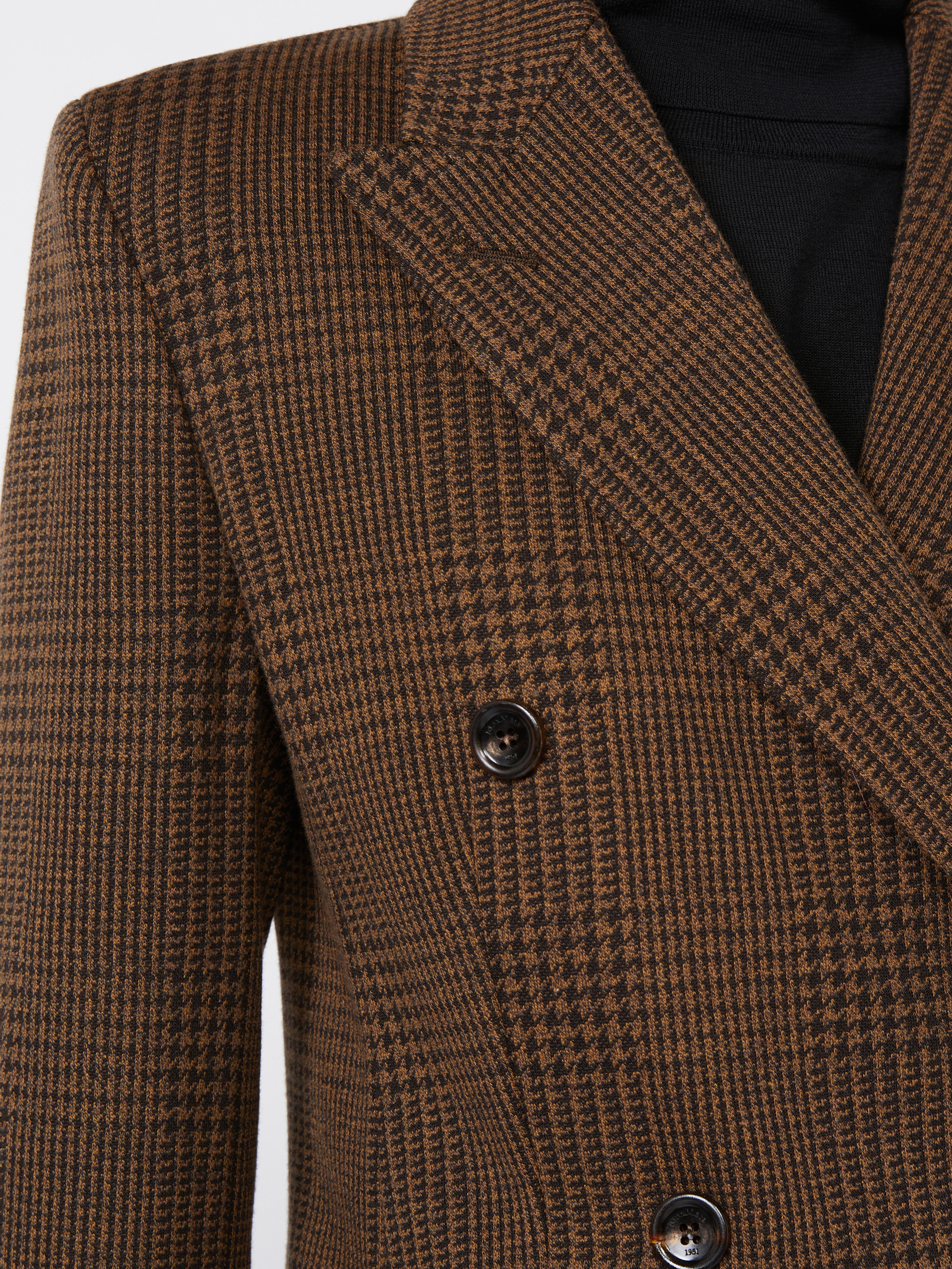 ZULMA Patterned wool blend jersey blazer - 5