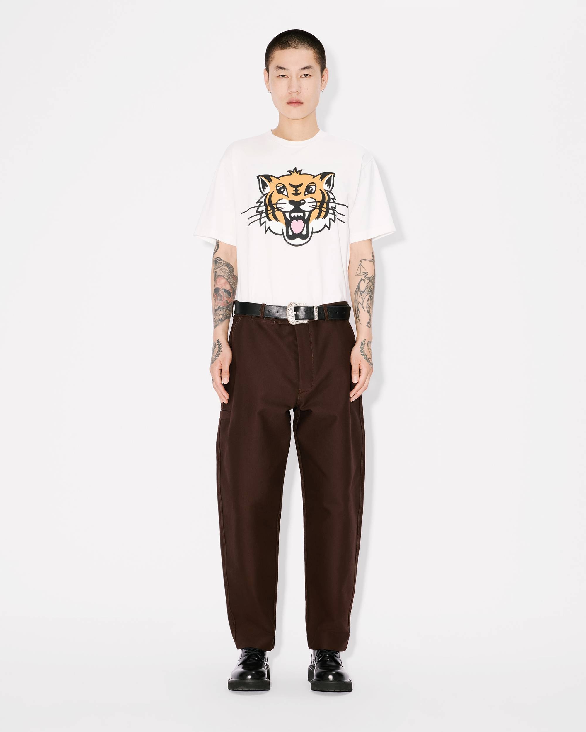 'KENZO Happy Tiger' T-shirt in cotton - 5