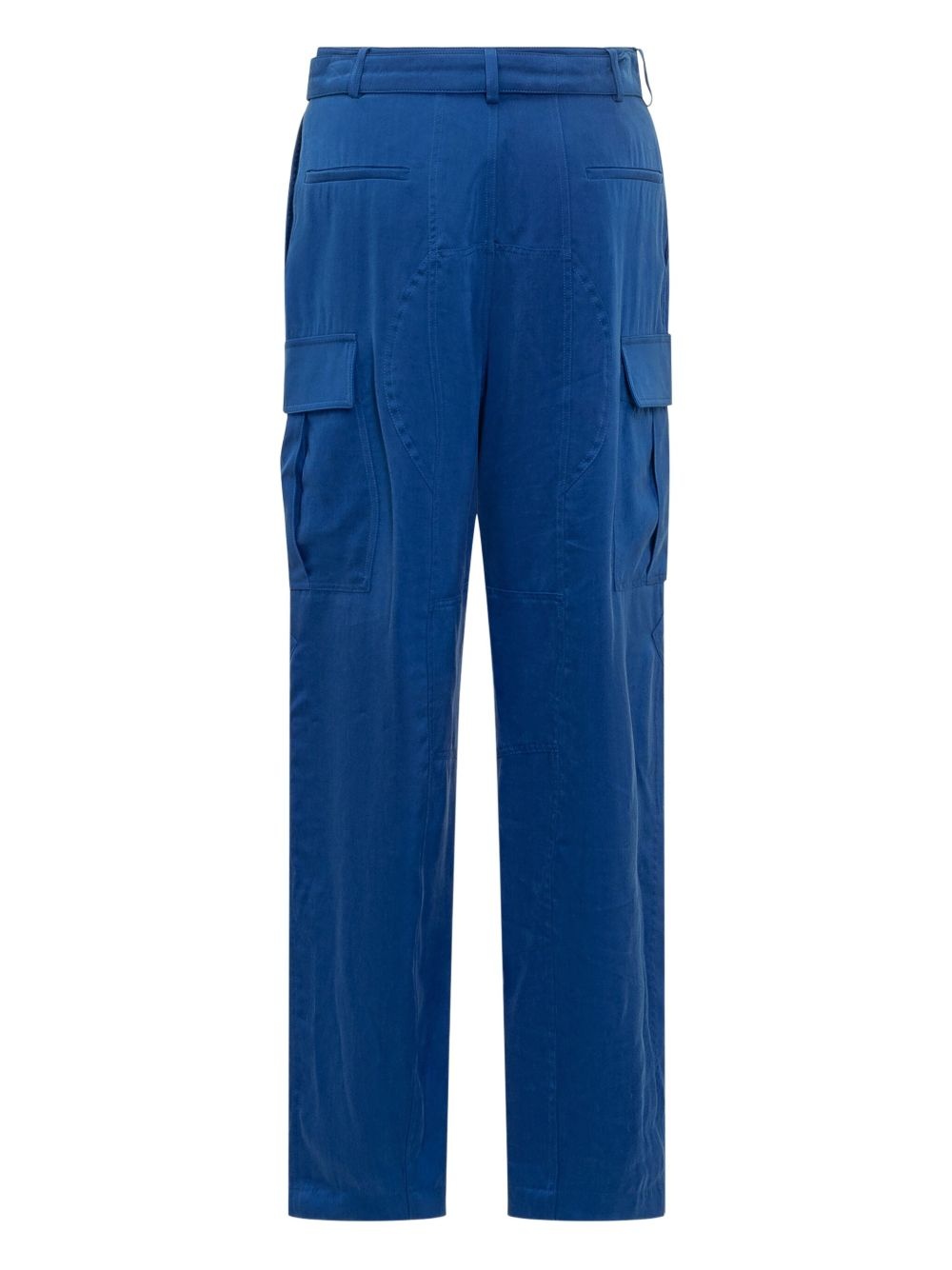 lyocell straight-leg trousers - 2
