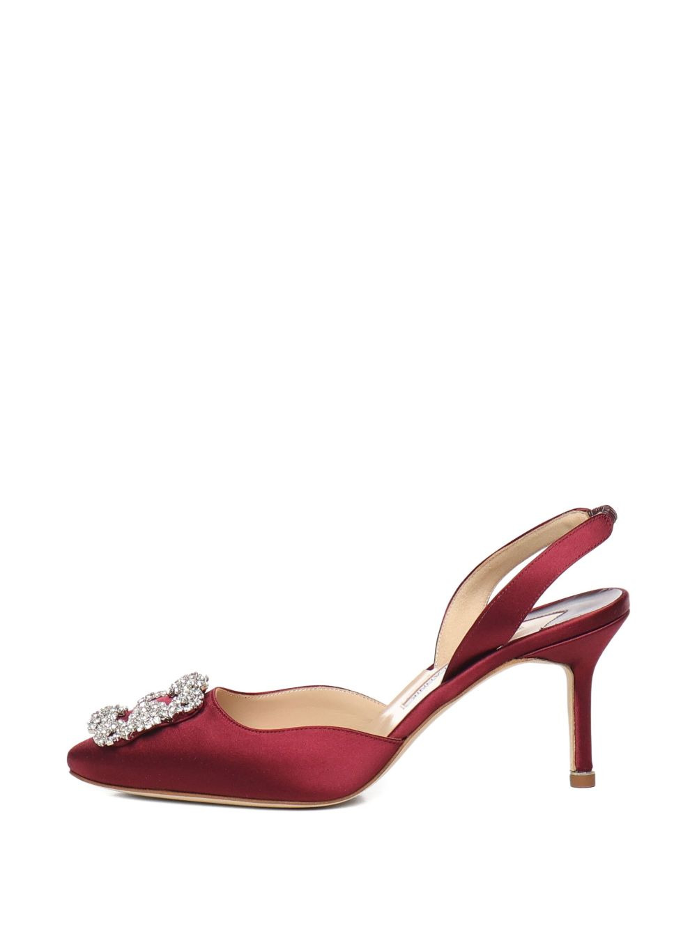 70mm crystal-embellished slingback pumps - 4