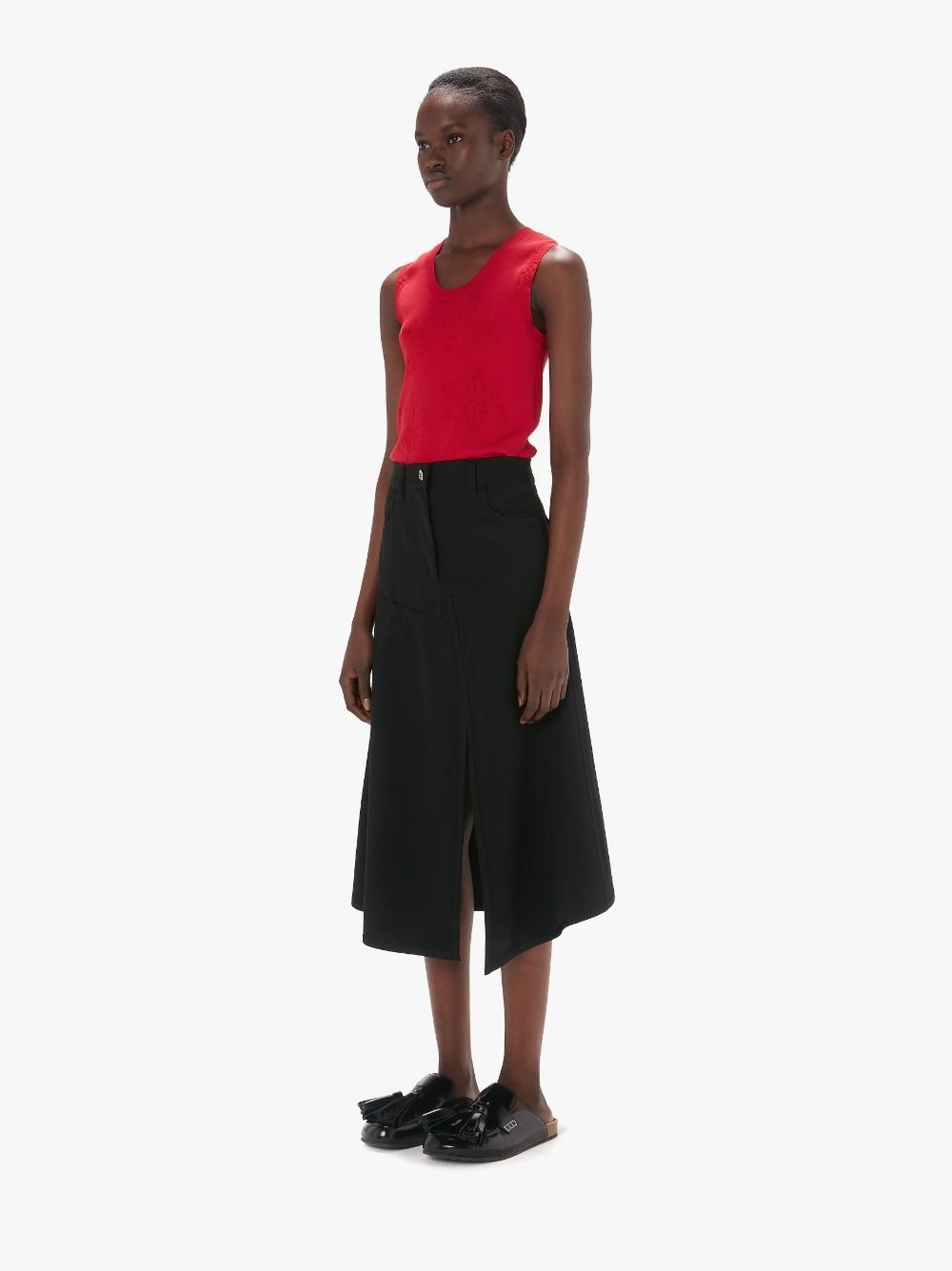PATCHWORK A-LINE SKIRT - 4