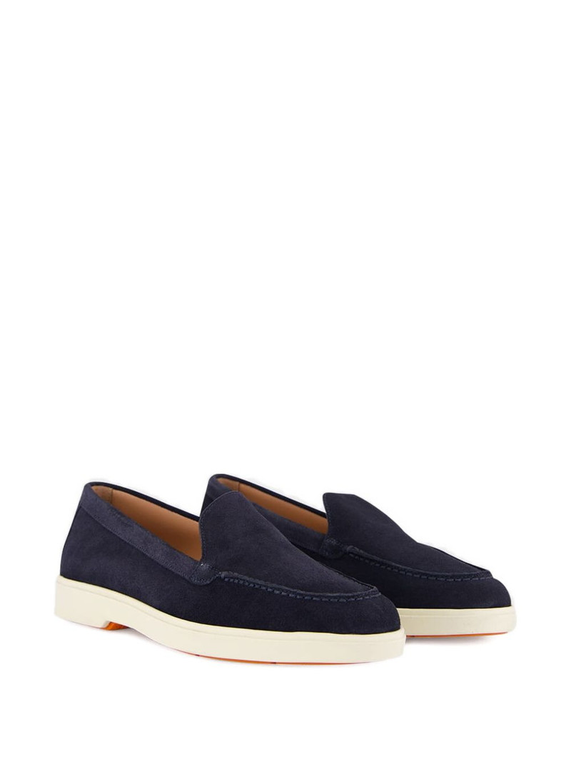 Santoni suede loafers outlook