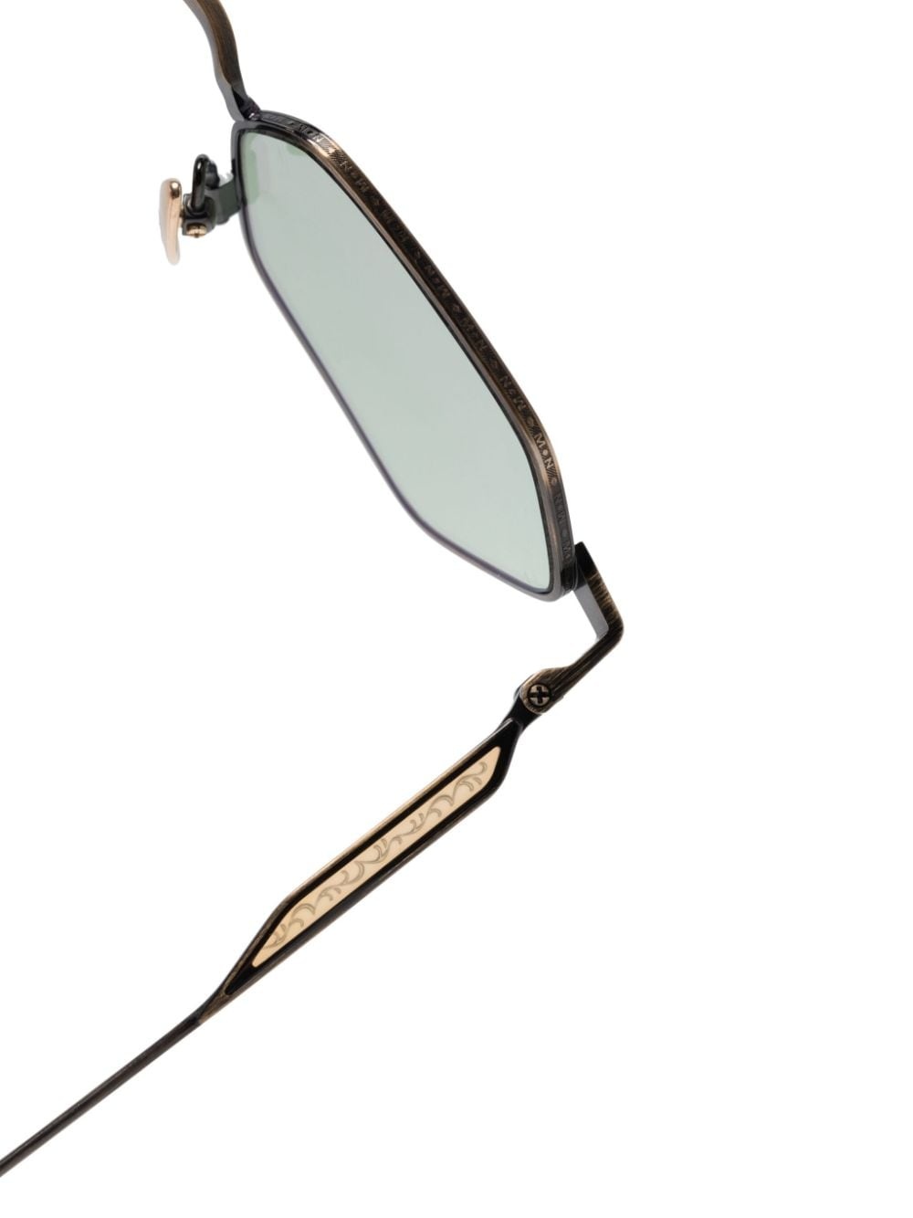 geometric-frame titanium sunglasses - 3