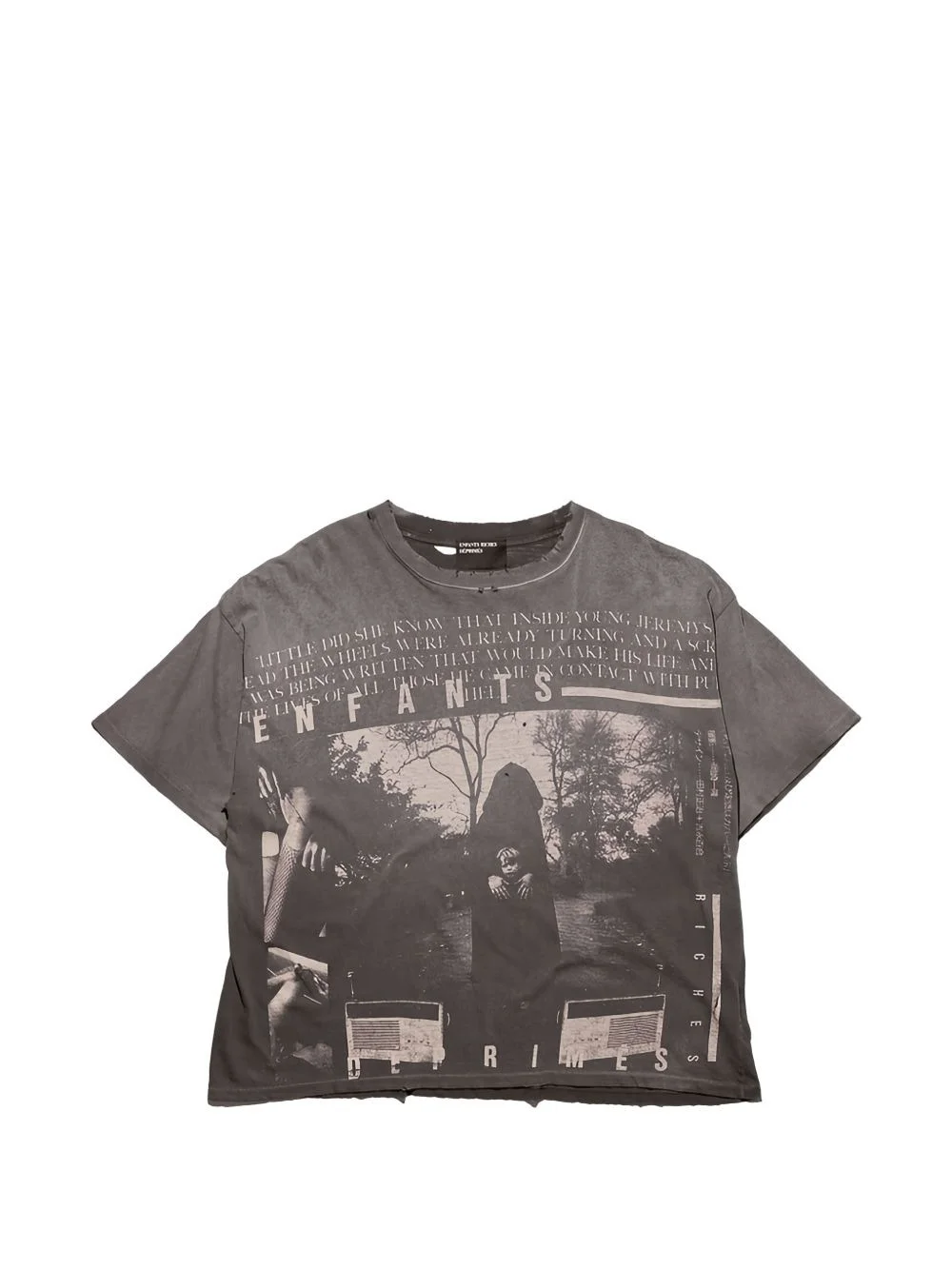 Jeremy graphic-print distressed T-shirt - 1