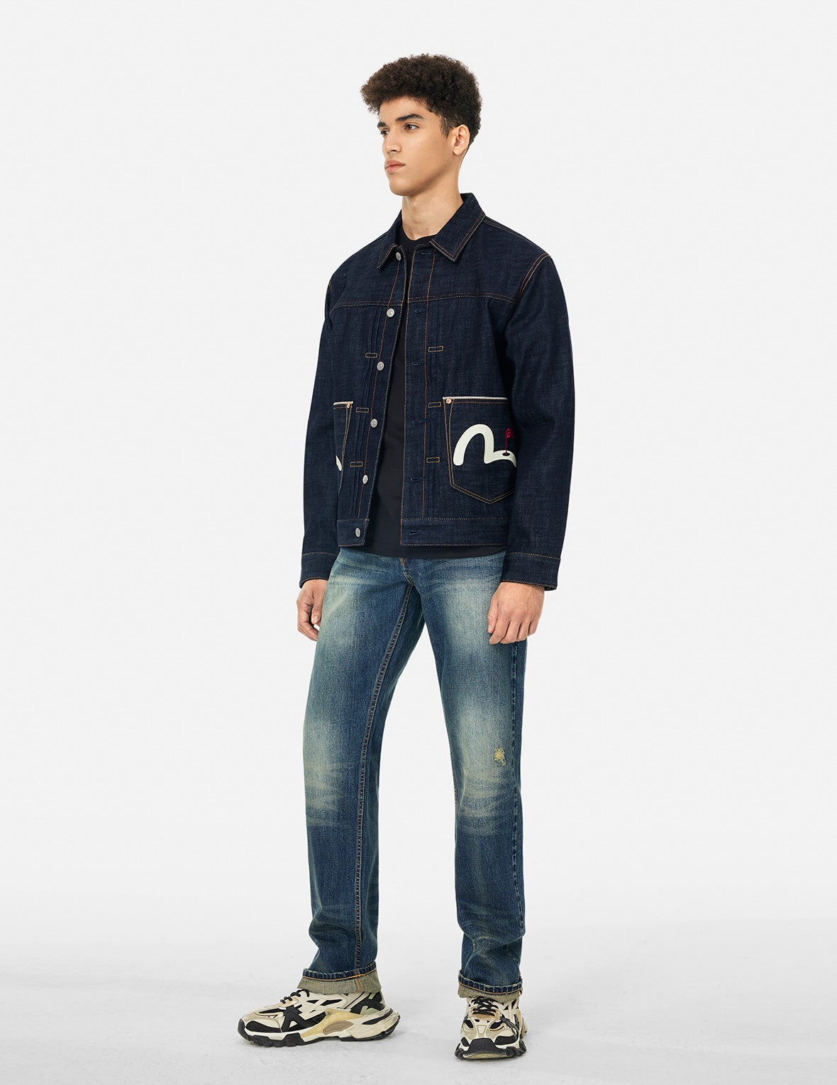 Godhead Golfing Print Regular Fit Denim Jacket - 4