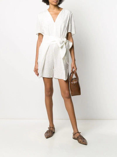 Stella McCartney heart-quilted tie-waist playsuit outlook