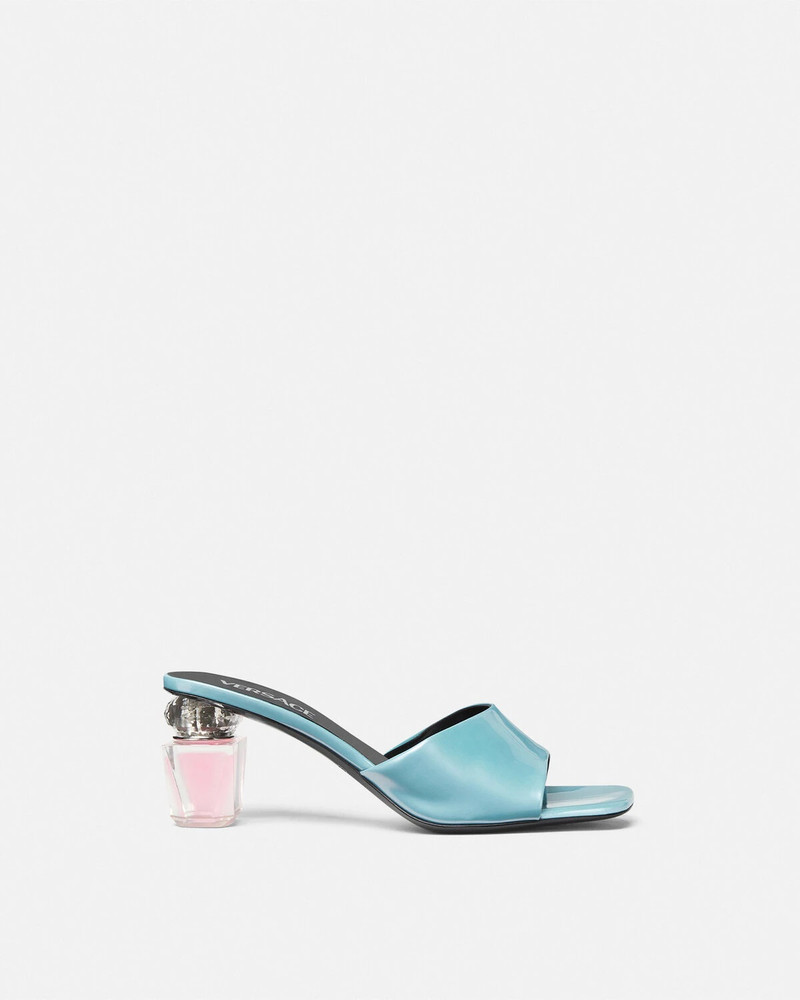 Bright Crystal Patent Mules 70 mm 1