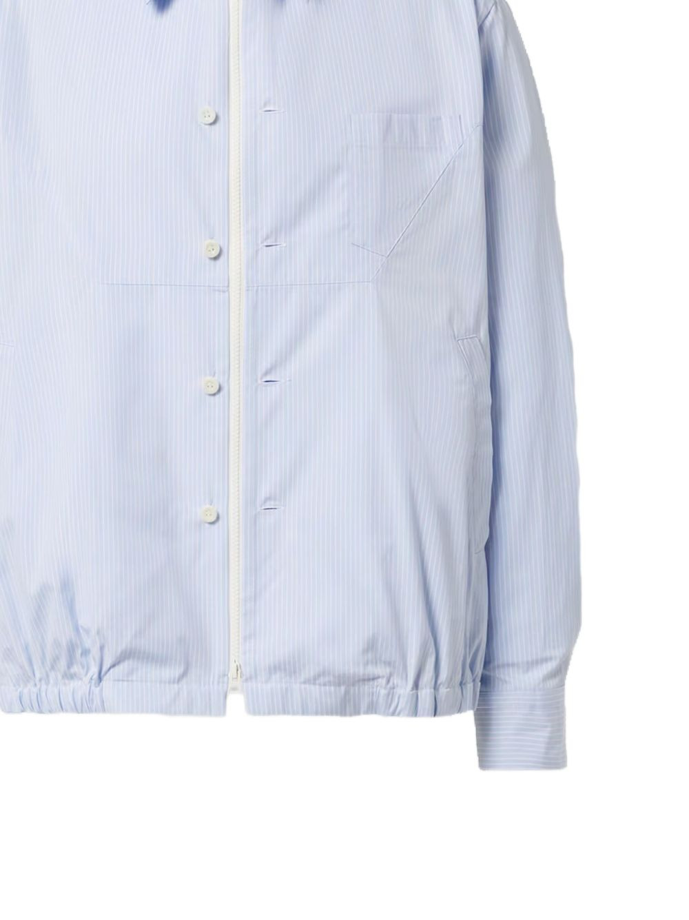 striped poplin jacket - 2