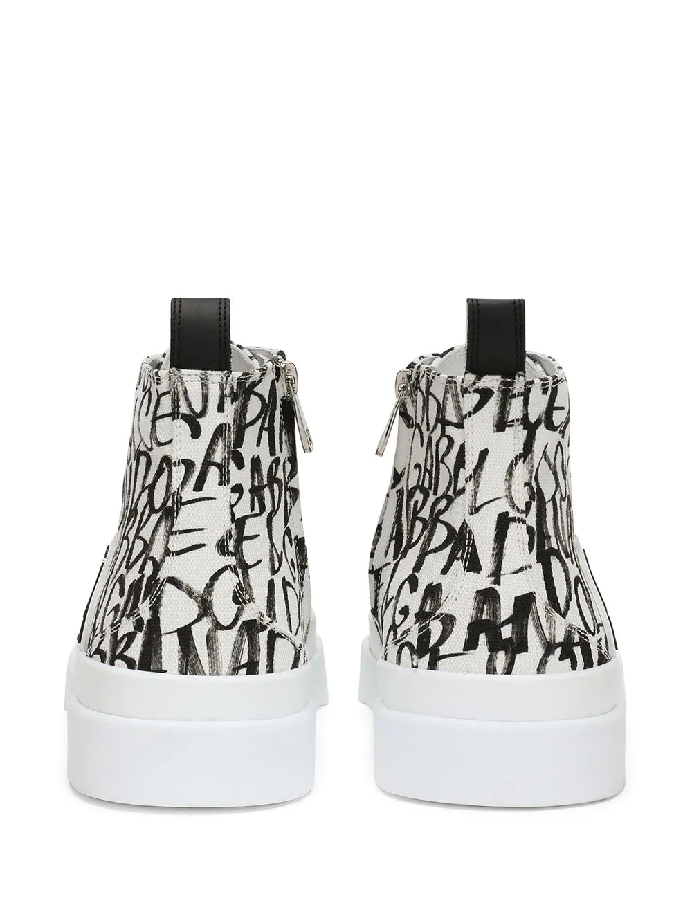 logo-print high-top sneakers - 3