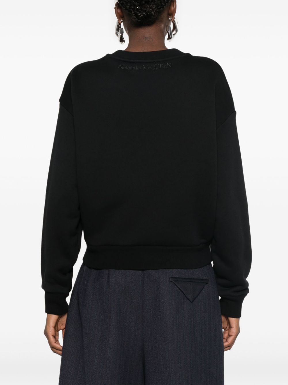 logo-embroidered sweatshirt - 4