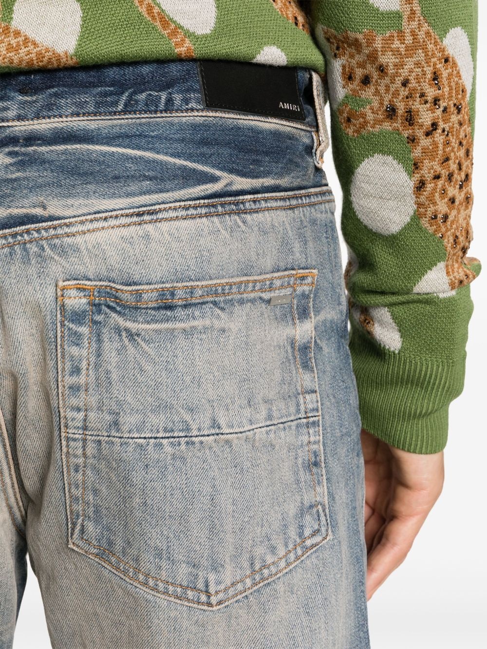 Release-hem straight-leg jeans - 5