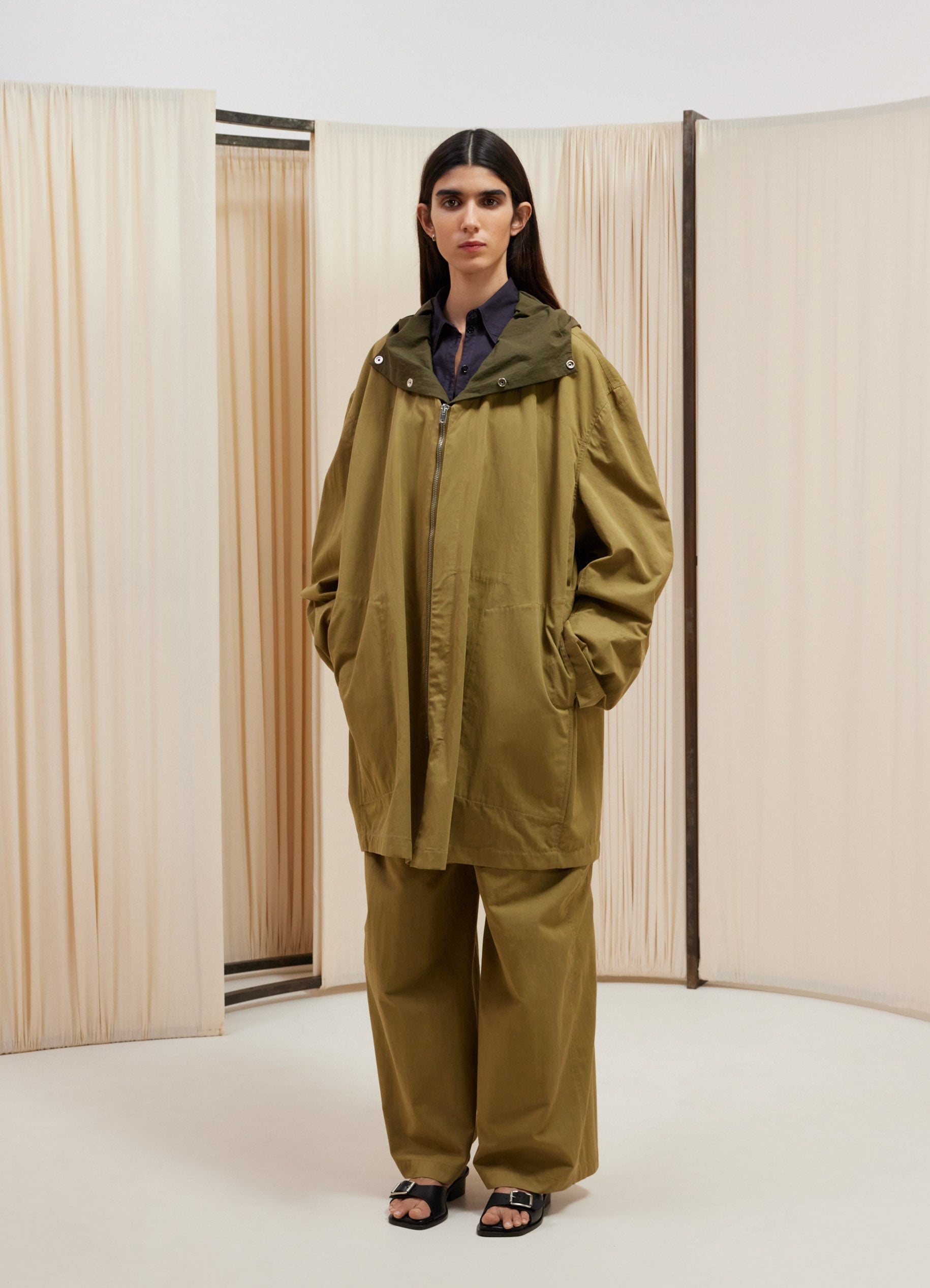ZIPPED WATER REPELLENT PARKA - 4