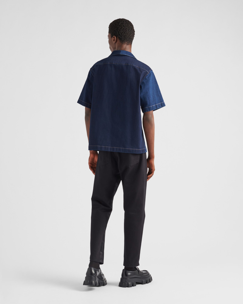 Double Match washed denim shirt 5
