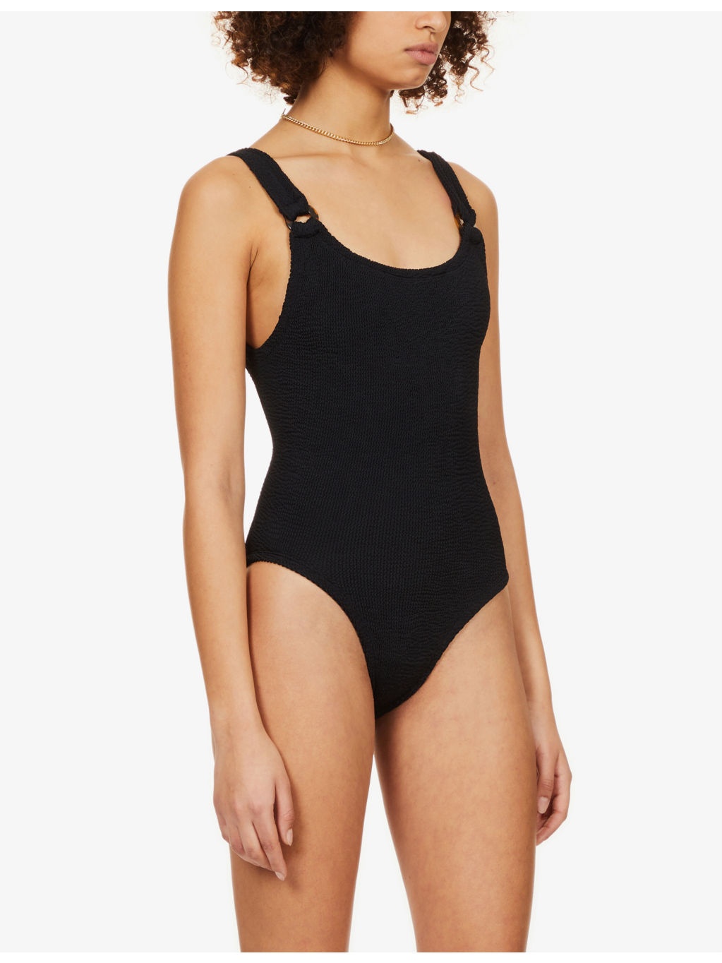 Domino scooped-back swimsuit - 3
