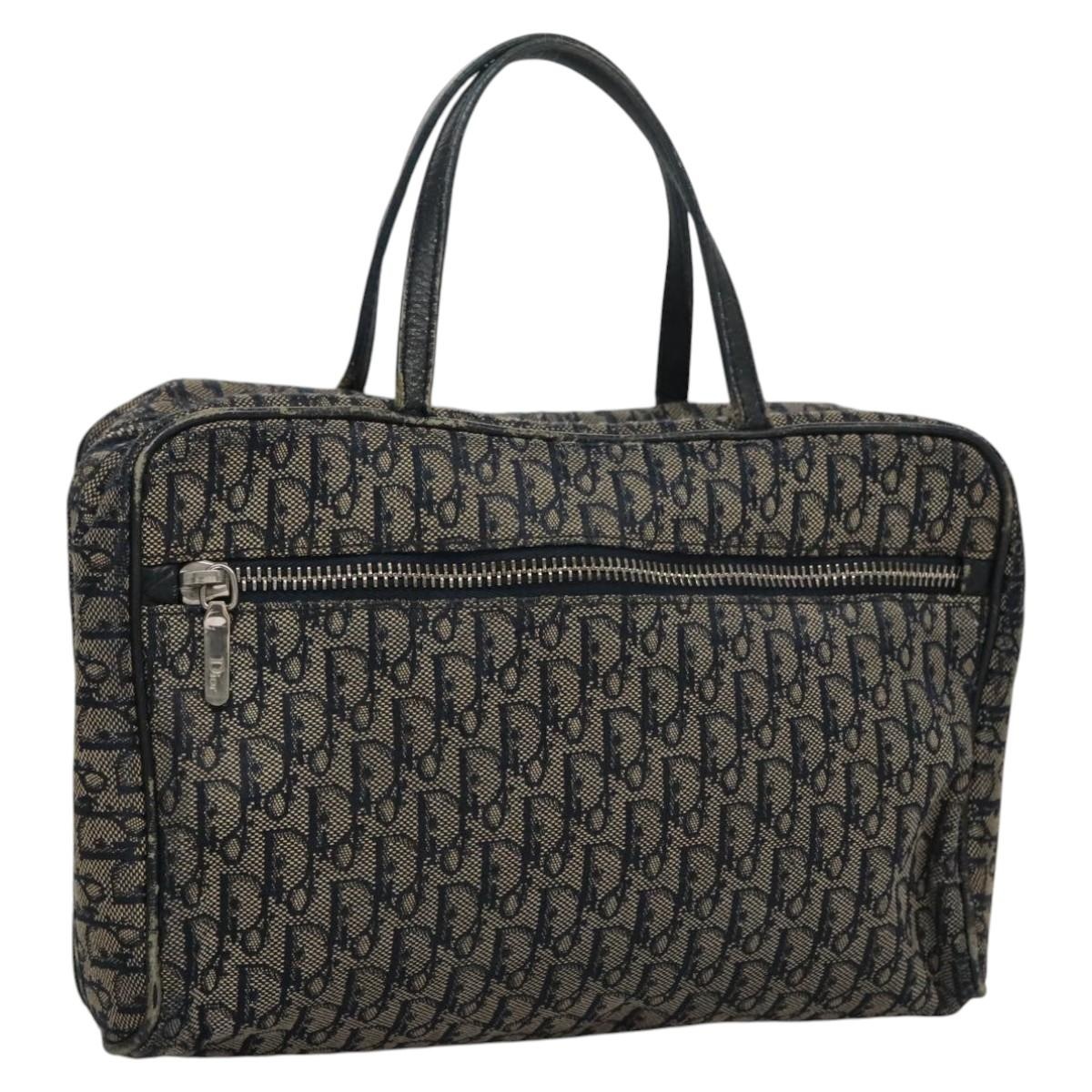 DIOR Trotter Canvas Hand Bag Navy - 1