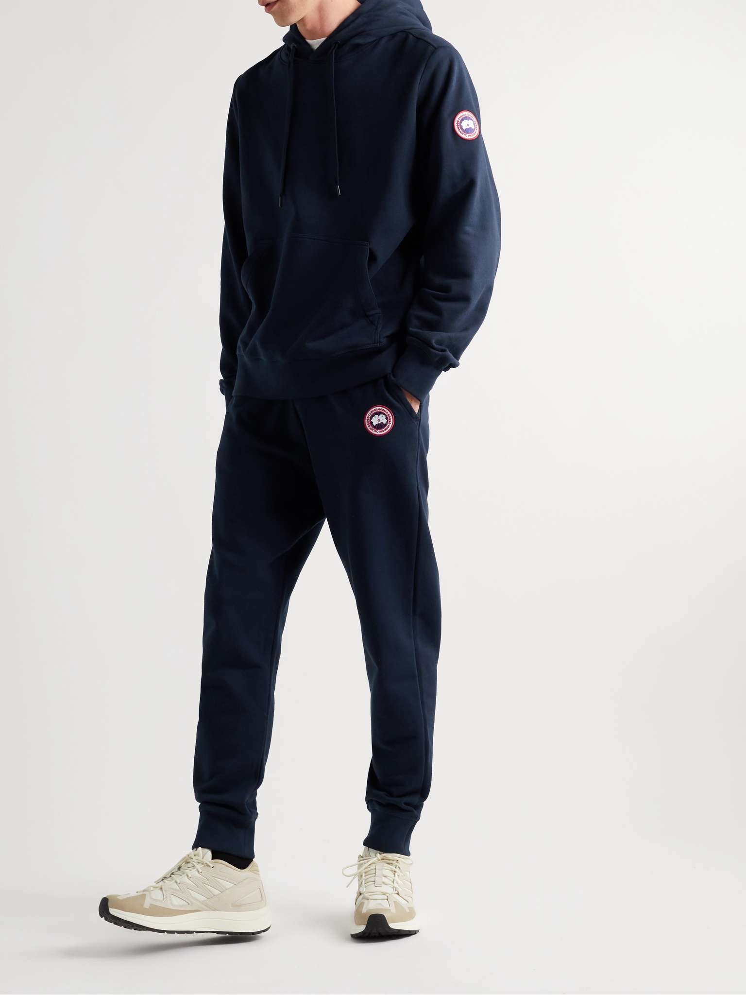 Huron Logo-Appliquéd Organic Cotton-Jersey Hoodie - 2