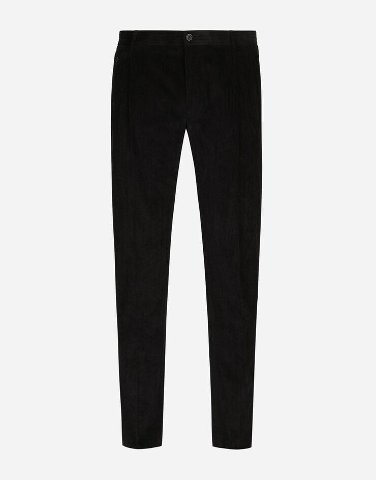 Stretch corduroy pants - 1