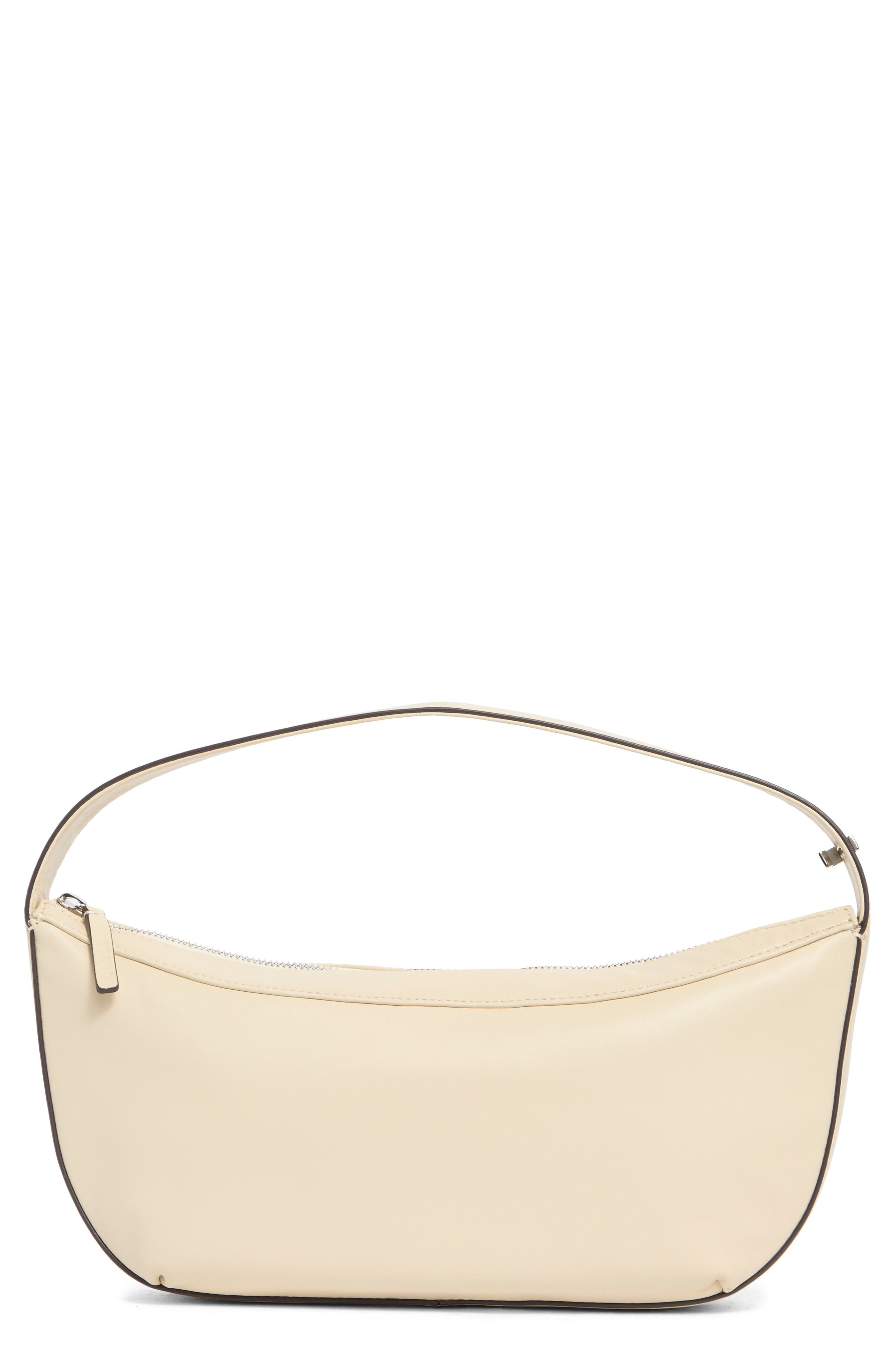STAUD Demy Convertible Leather Shoulder Bag in Cream at Nordstrom - 1