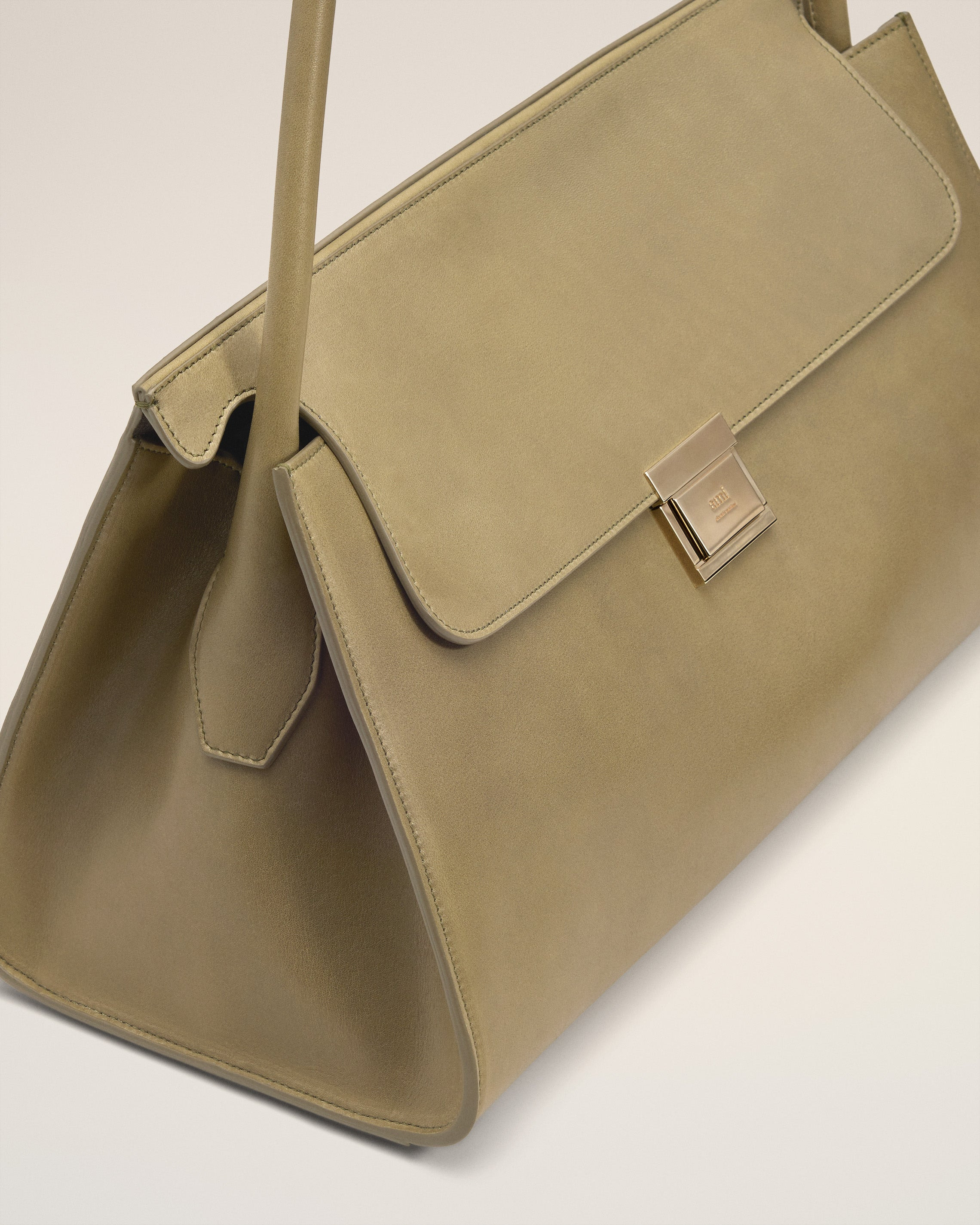GREEN SMOOTH LEATHER MIMI BAG - 5