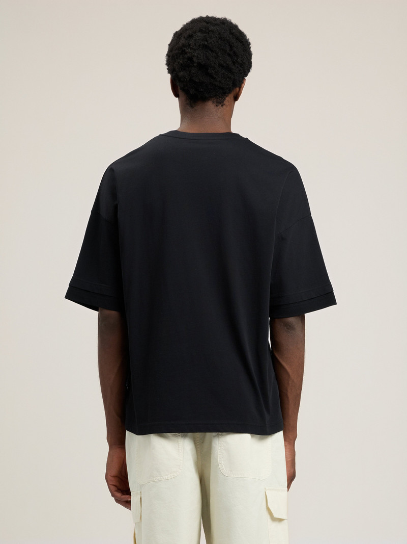 Curved Logo Loose Double T-Shirt 5