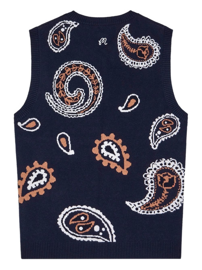 malbon V-neck sweater vest outlook