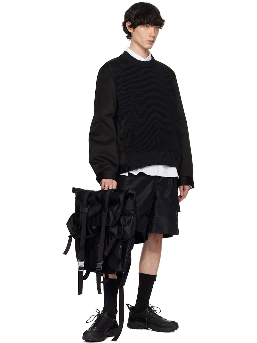 sacai Cotton Chino Mix Pullover | REVERSIBLE